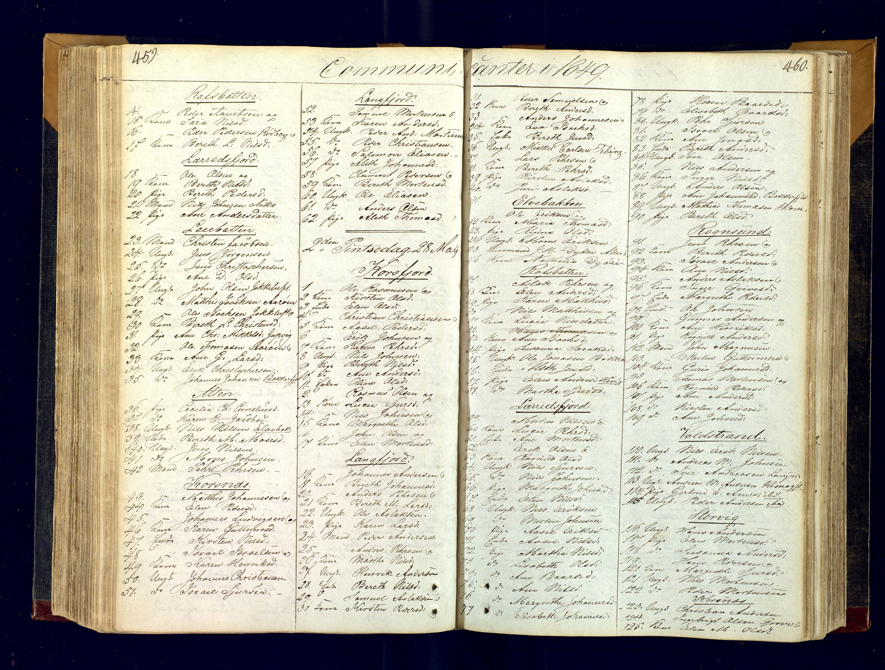 Talvik sokneprestkontor, AV/SATØ-S-1337/H/Ha/L0007kirke: Parish register (official) no. 7, 1813-1821, p. 459-460