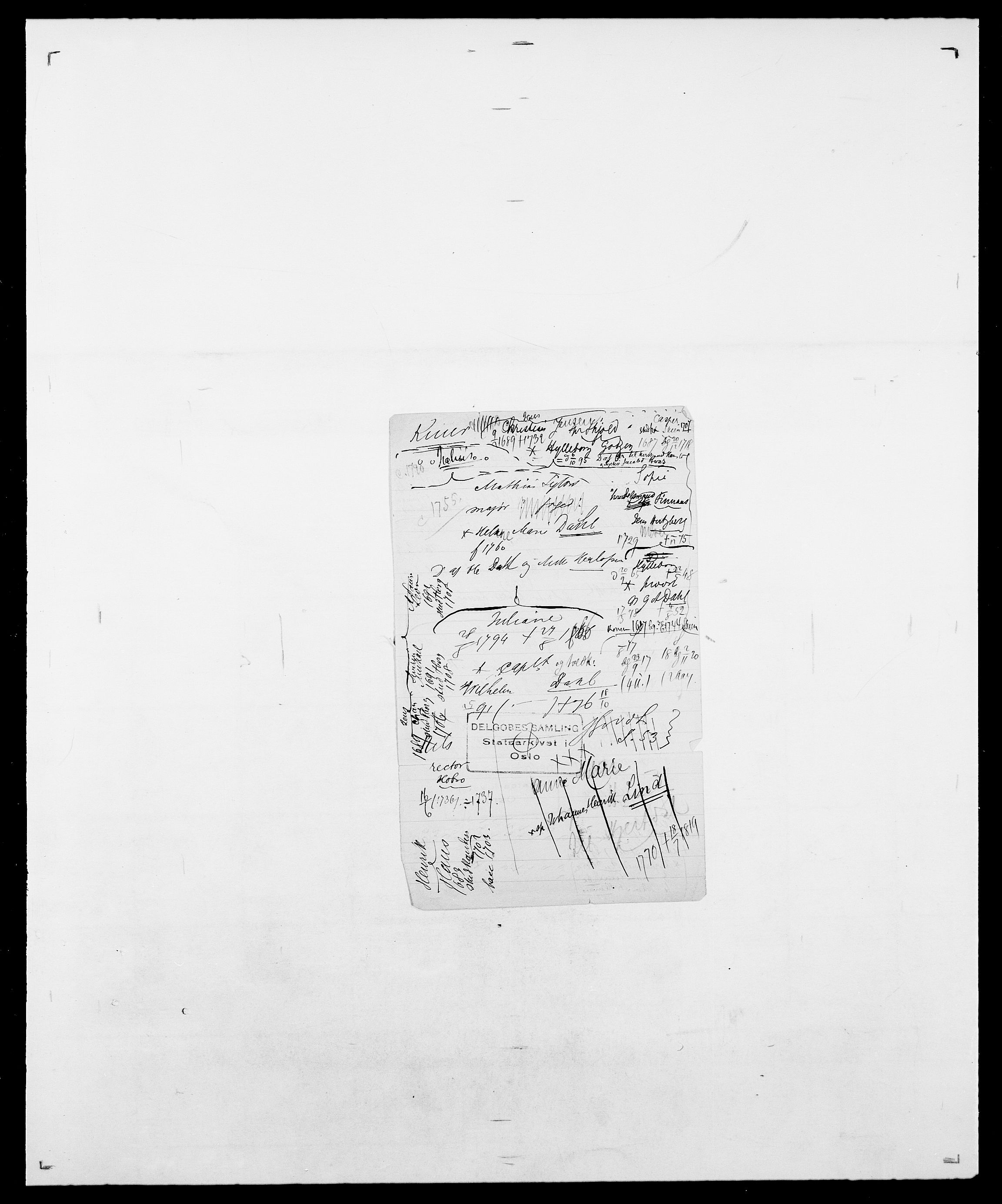 Delgobe, Charles Antoine - samling, SAO/PAO-0038/D/Da/L0022: Krog - Lasteen, p. 238
