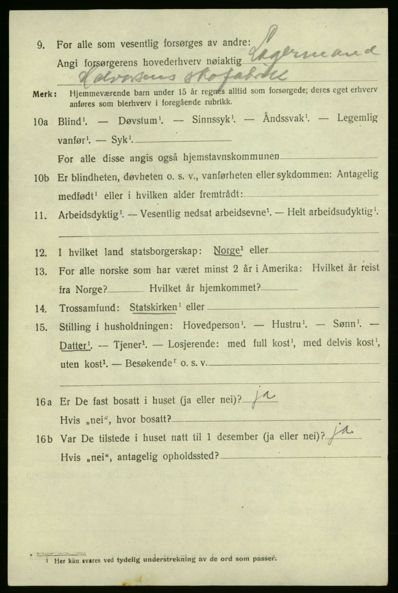 SAO, 1920 census for Fredrikshald, 1920, p. 10905