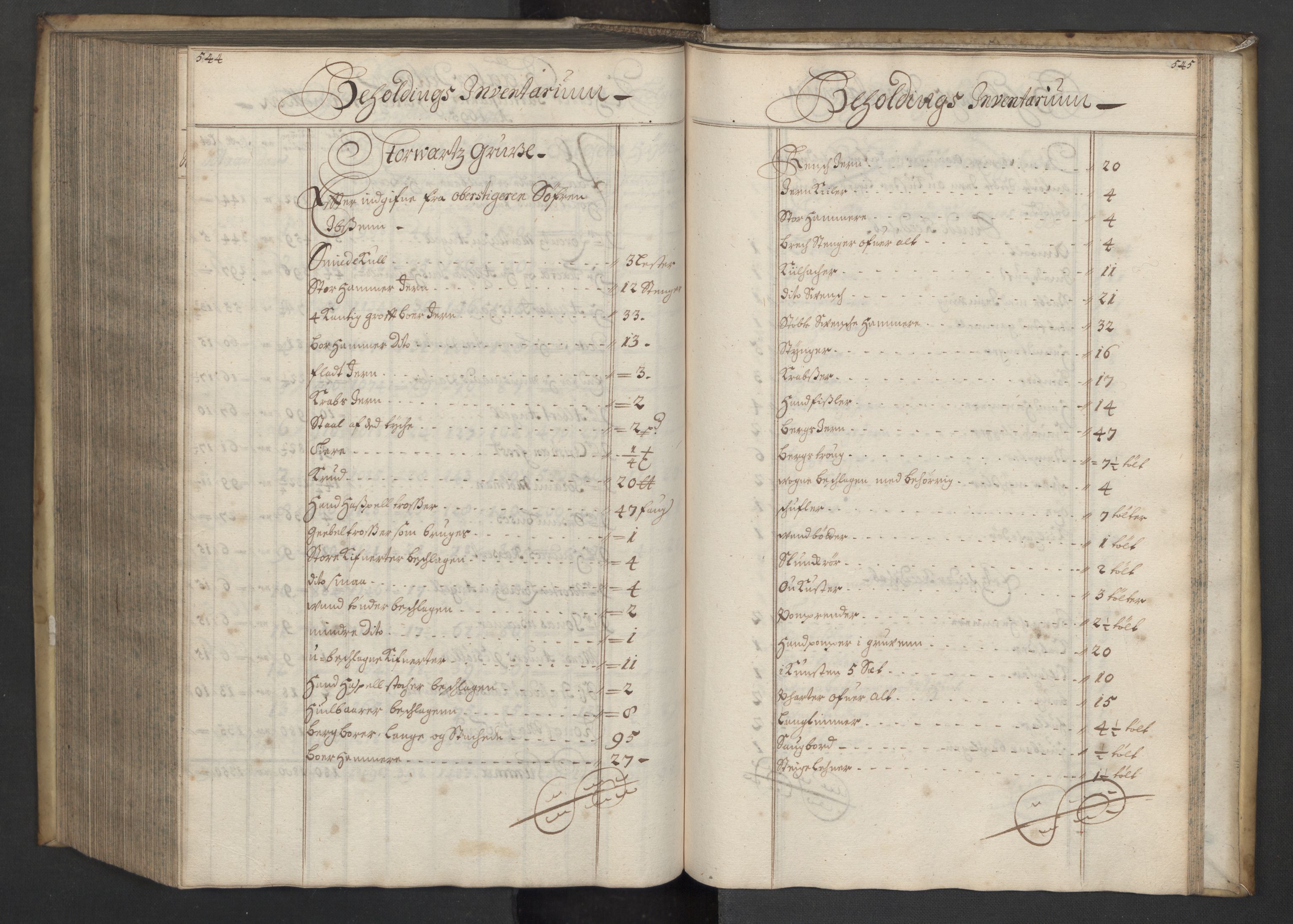Røros kobberverk, AV/SAT-PA-0211/1/08/L0014: 8.1.13 Bergregnskap, 1695, p. 544-545