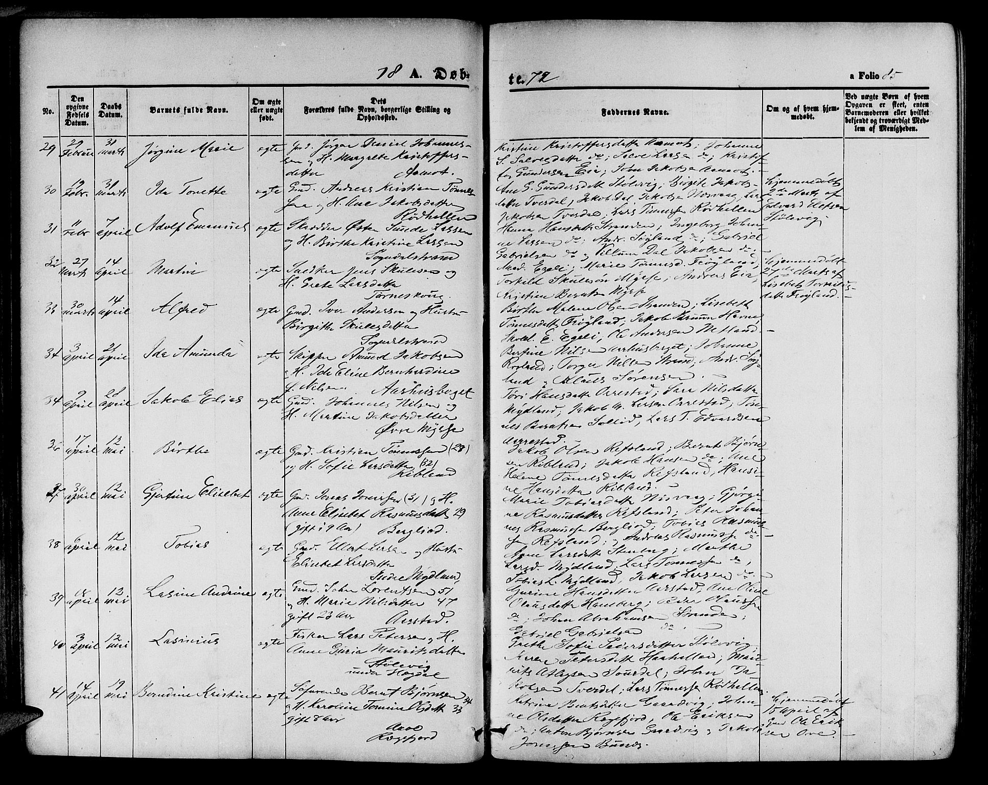 Sokndal sokneprestkontor, SAST/A-101808: Parish register (copy) no. B 3, 1865-1879, p. 85
