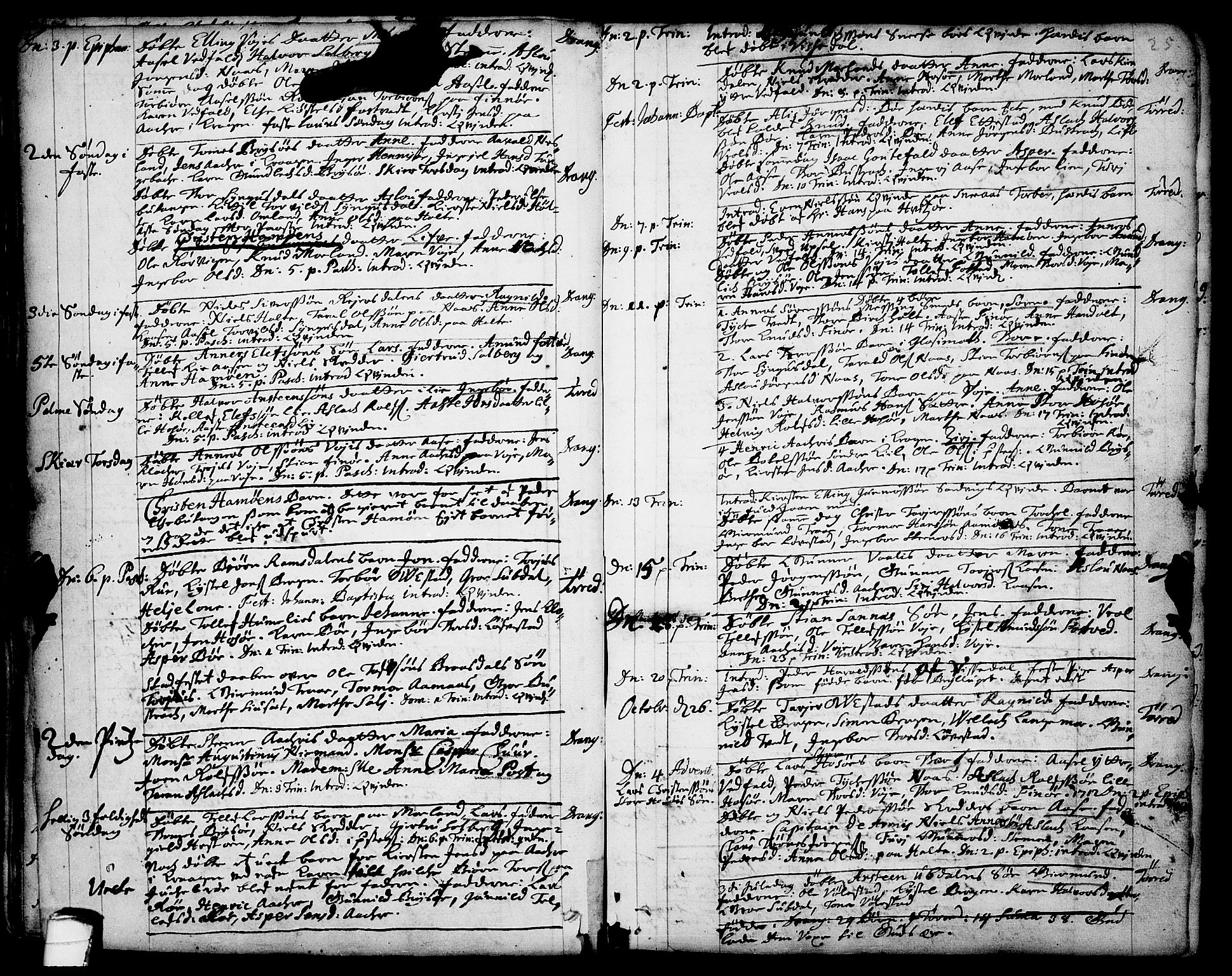 Drangedal kirkebøker, SAKO/A-258/F/Fa/L0001: Parish register (official) no. 1, 1697-1767, p. 25