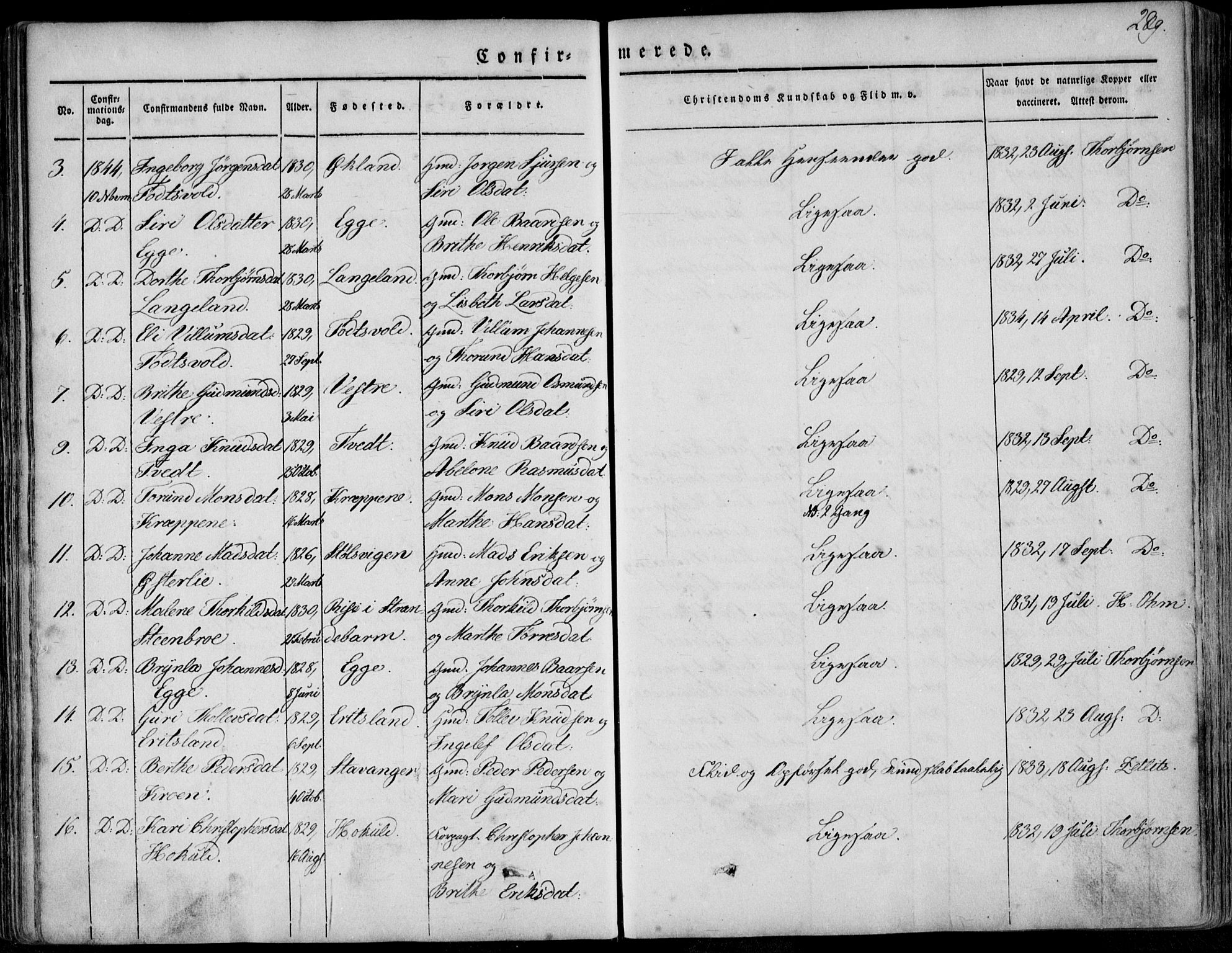 Skjold sokneprestkontor, AV/SAST-A-101847/H/Ha/Haa/L0006: Parish register (official) no. A 6.1, 1835-1858, p. 239