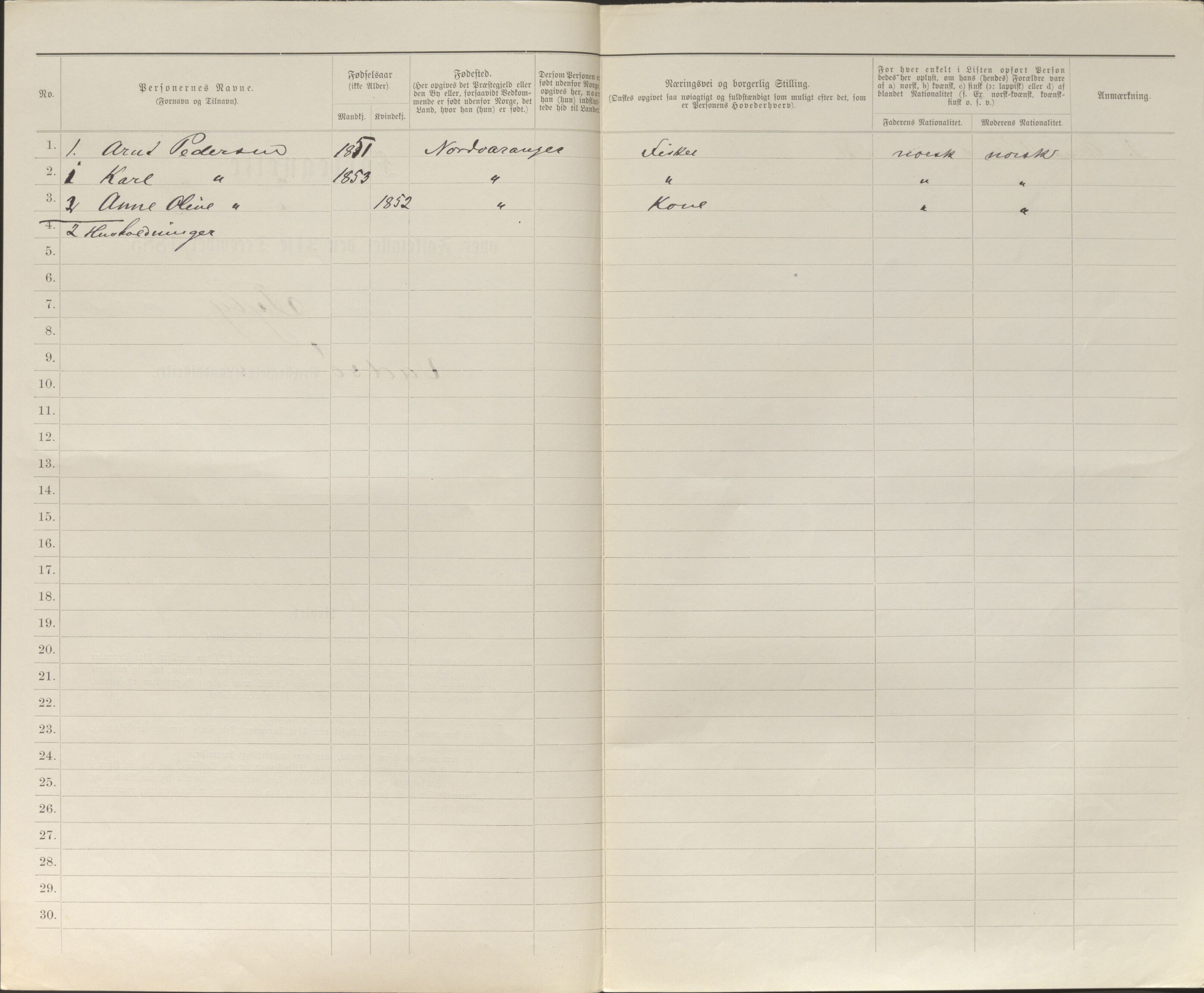 SATØ, 1885 census for 2029 Vadsø, 1885, p. 99b