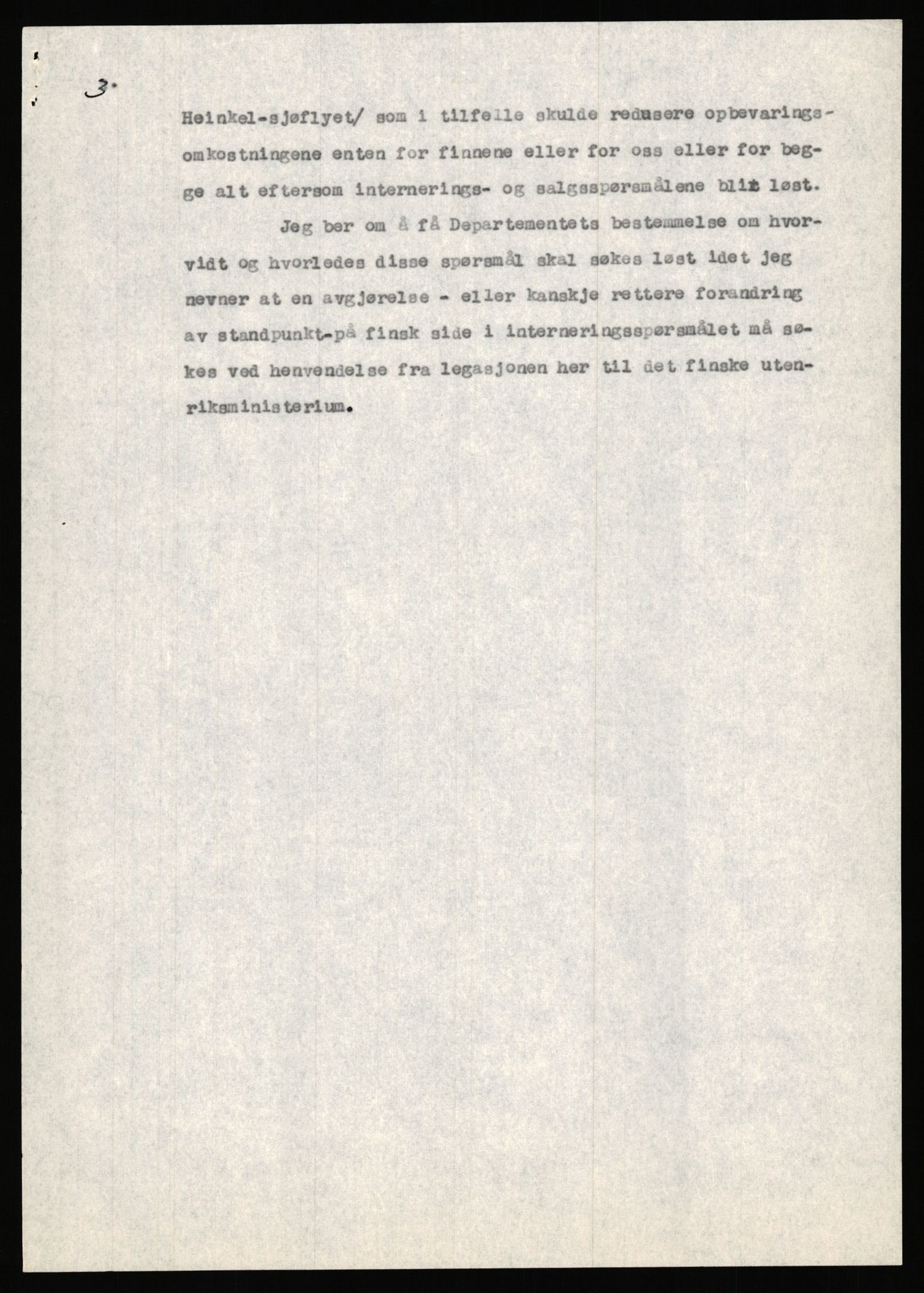 Forsvaret, Forsvarets krigshistoriske avdeling, AV/RA-RAFA-2017/Y/Ya/L0006: II-C-11-11,2 - Utenriksdepartementet.  Legasjonen i Helsingfors., 1940-1946, p. 123