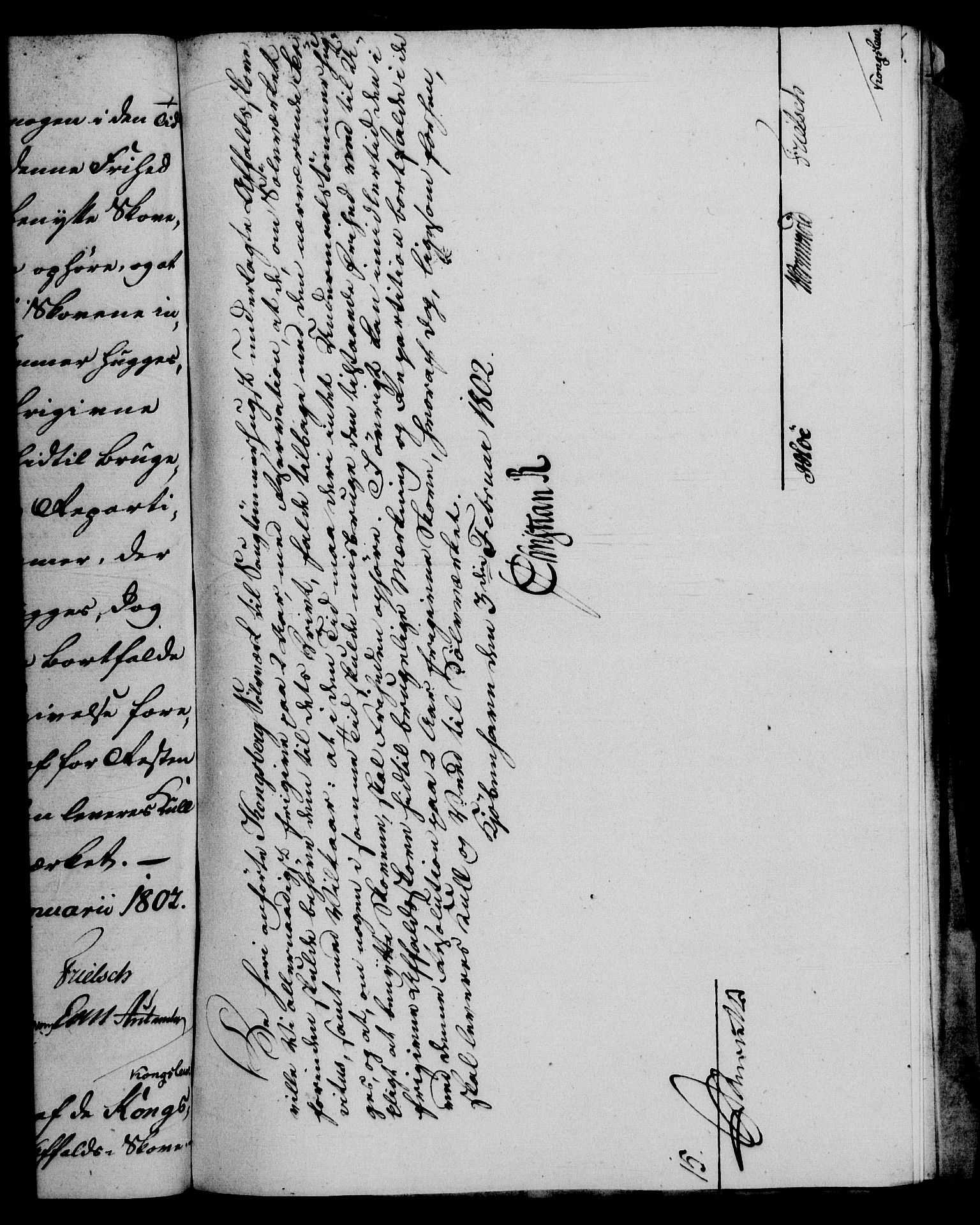 Rentekammeret, Renteskriverkontorene, AV/RA-EA-3115/M/Mf/Mfb/L0005: Relasjons- og resolusjonsprotokoll med register (merket RK 54.11), 1801-1802