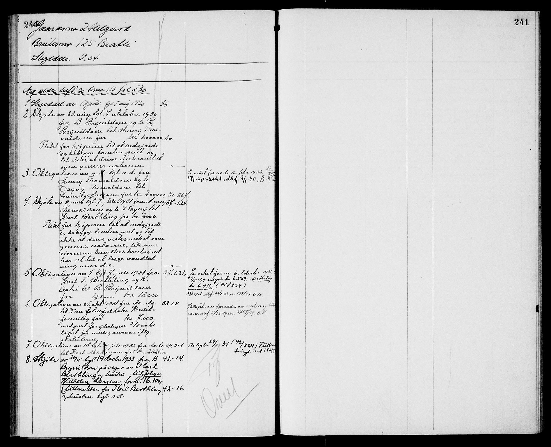 Moss sorenskriveri, AV/SAO-A-10168: Mortgage register no. XI 2, 1836-1960, p. 241
