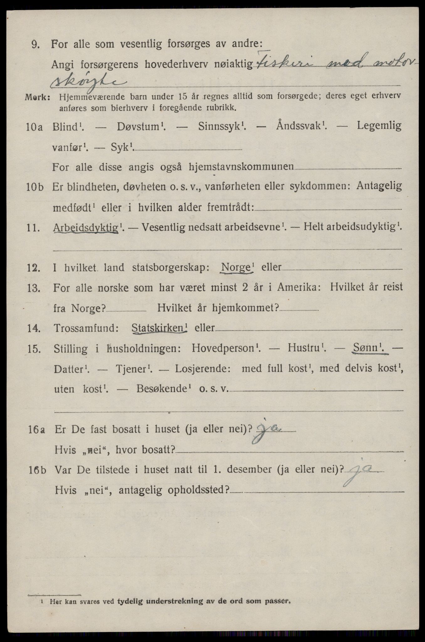 SAST, 1920 census for Torvastad, 1920, p. 4973