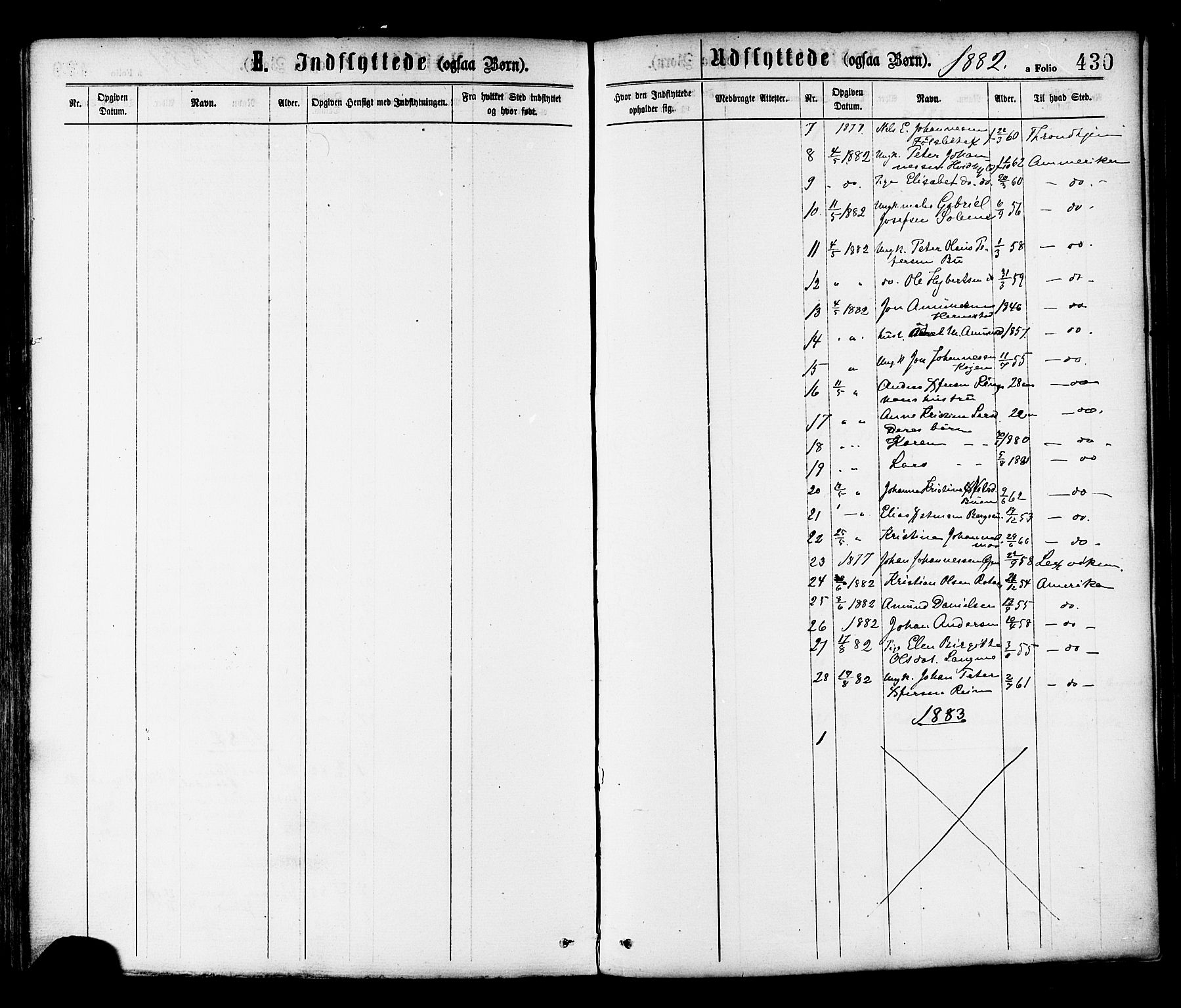 Ministerialprotokoller, klokkerbøker og fødselsregistre - Sør-Trøndelag, SAT/A-1456/646/L0613: Parish register (official) no. 646A11, 1870-1884, p. 430