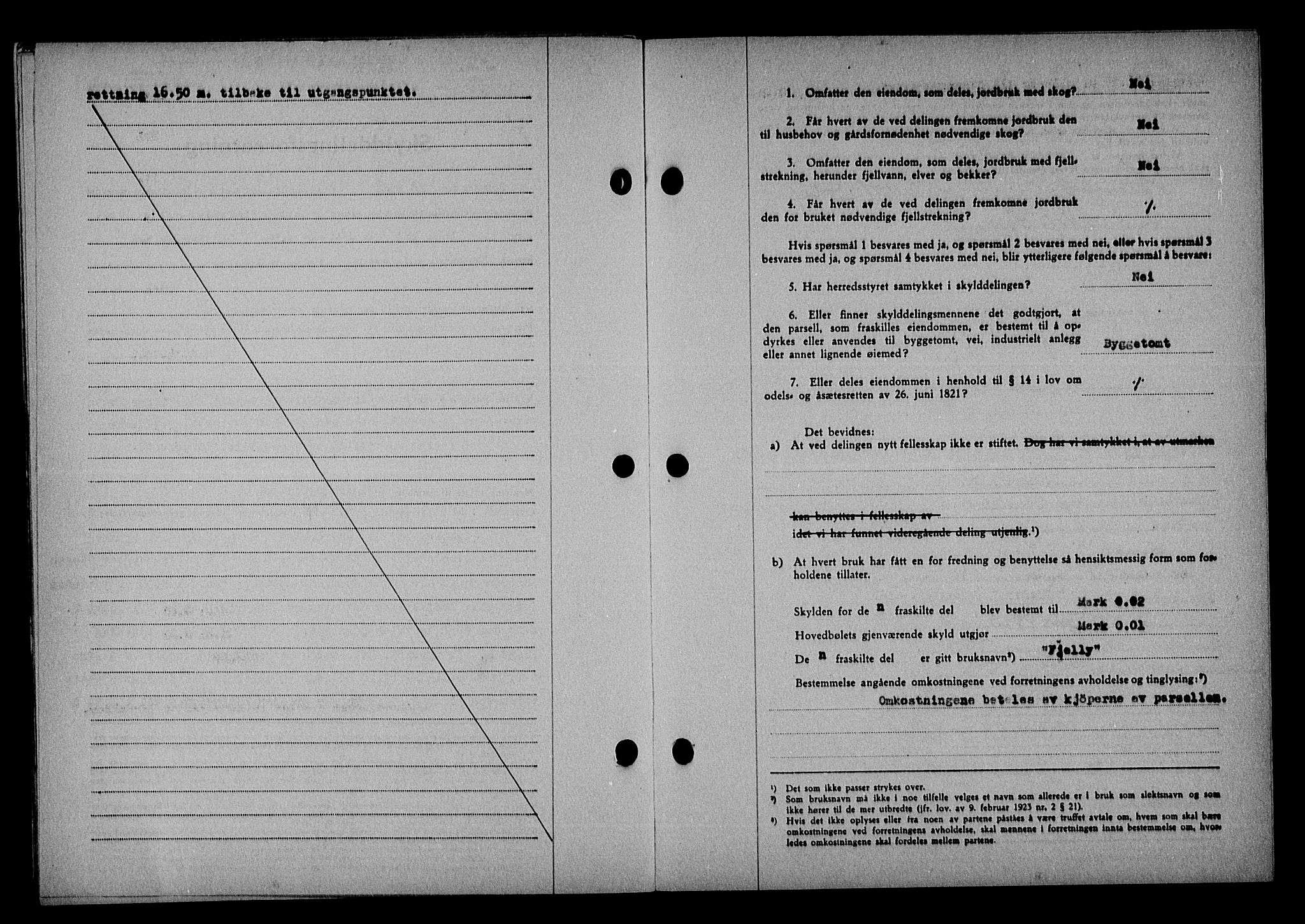 Vestre Nedenes/Sand sorenskriveri, SAK/1221-0010/G/Gb/Gba/L0053: Mortgage book no. A 6, 1944-1945, Diary no: : 612/1944