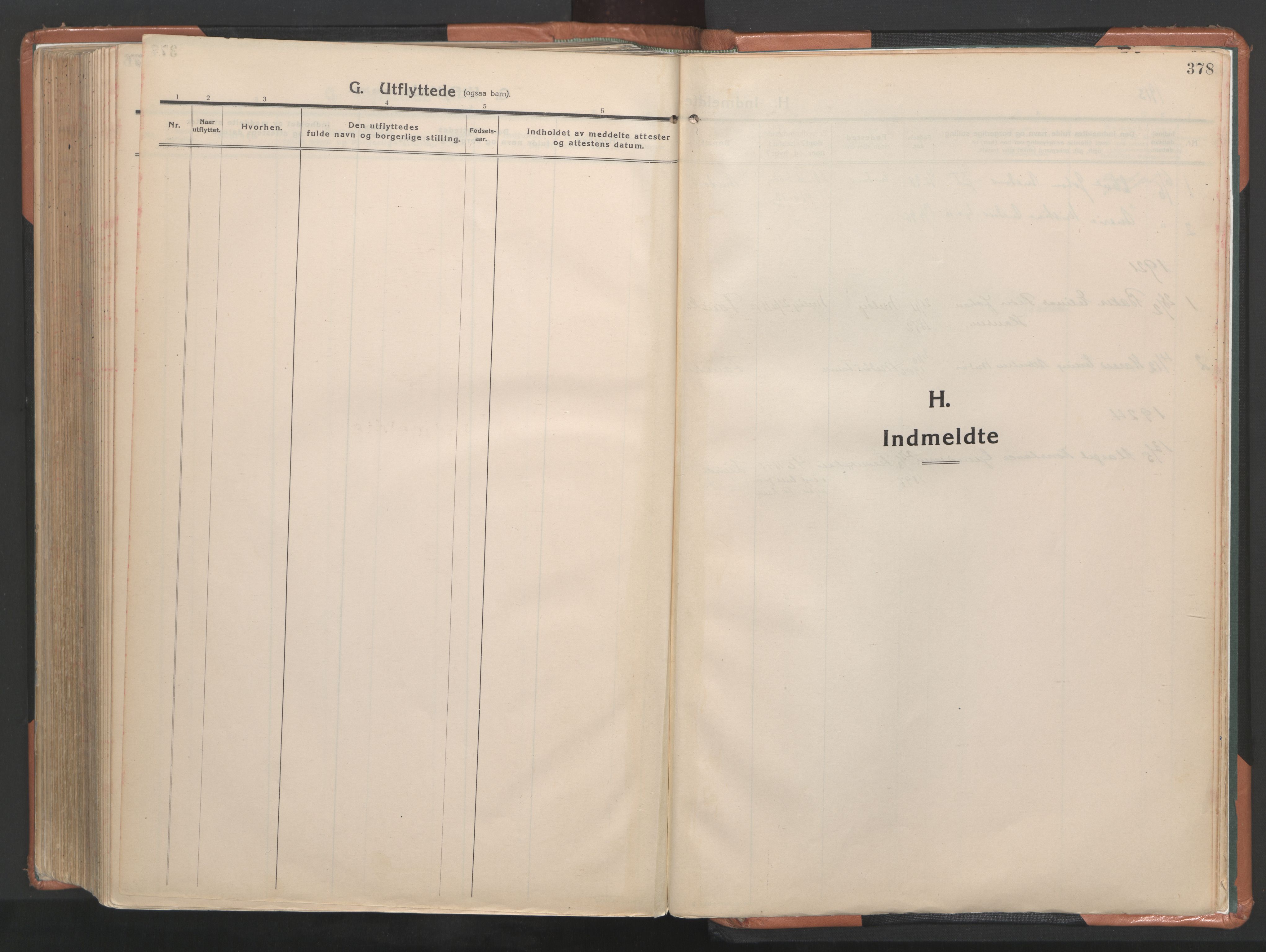 Ministerialprotokoller, klokkerbøker og fødselsregistre - Nordland, SAT/A-1459/849/L0698: Parish register (official) no. 849A09, 1911-1924, p. 378