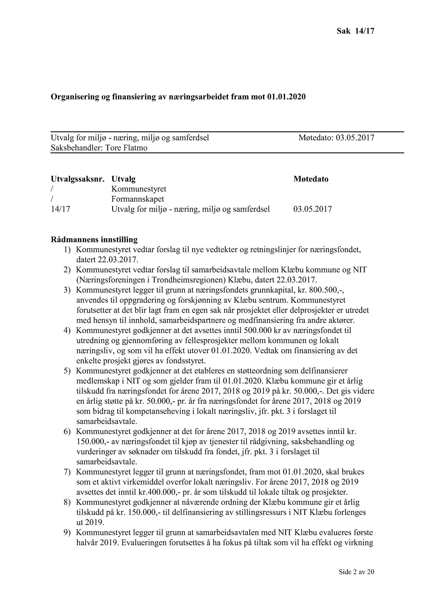 Klæbu Kommune, TRKO/KK/06-UM/L004: Utvalg for miljø - Møtedokumenter 2017, 2017, p. 523