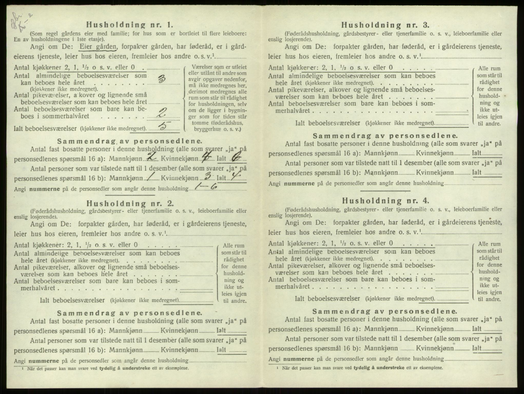 SAB, 1920 census for Stryn, 1920, p. 286