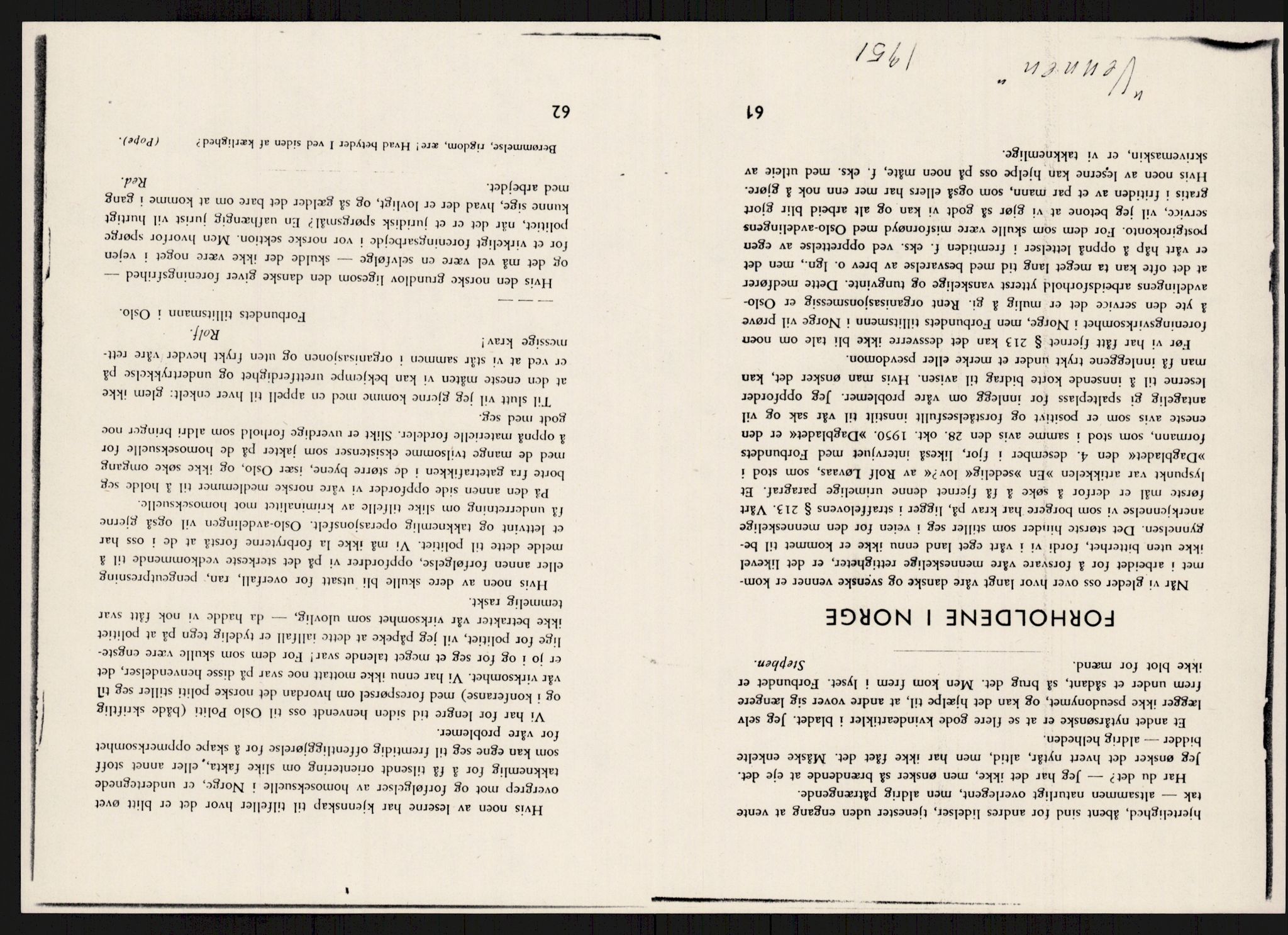 Det Norske Forbundet av 1948/Landsforeningen for Lesbisk og Homofil Frigjøring, RA/PA-1216/A/Ag/L0002: "Vi løsnet et skred", 1959-1995, p. 587