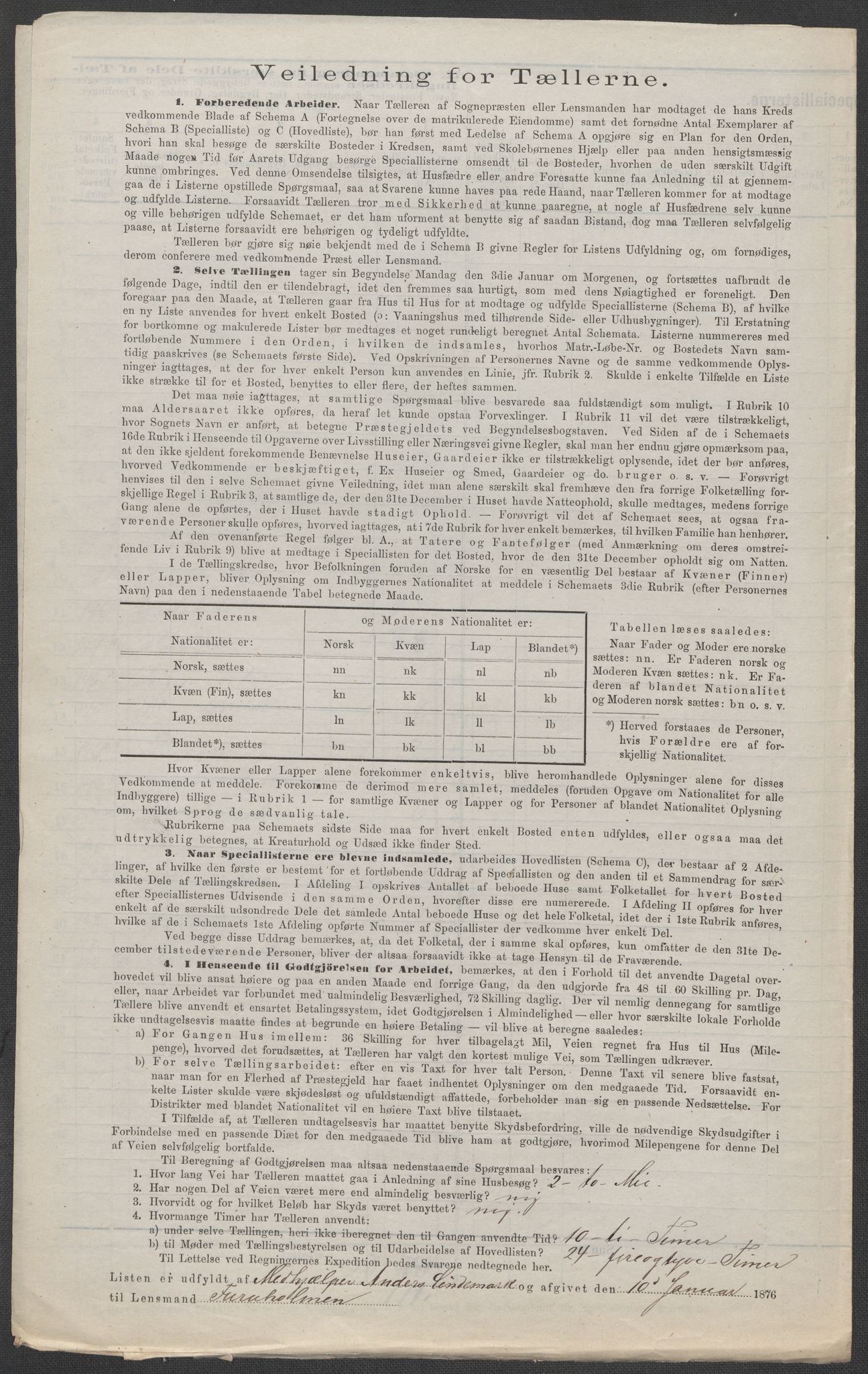 RA, 1875 census for 0114P Varteig, 1875, p. 9