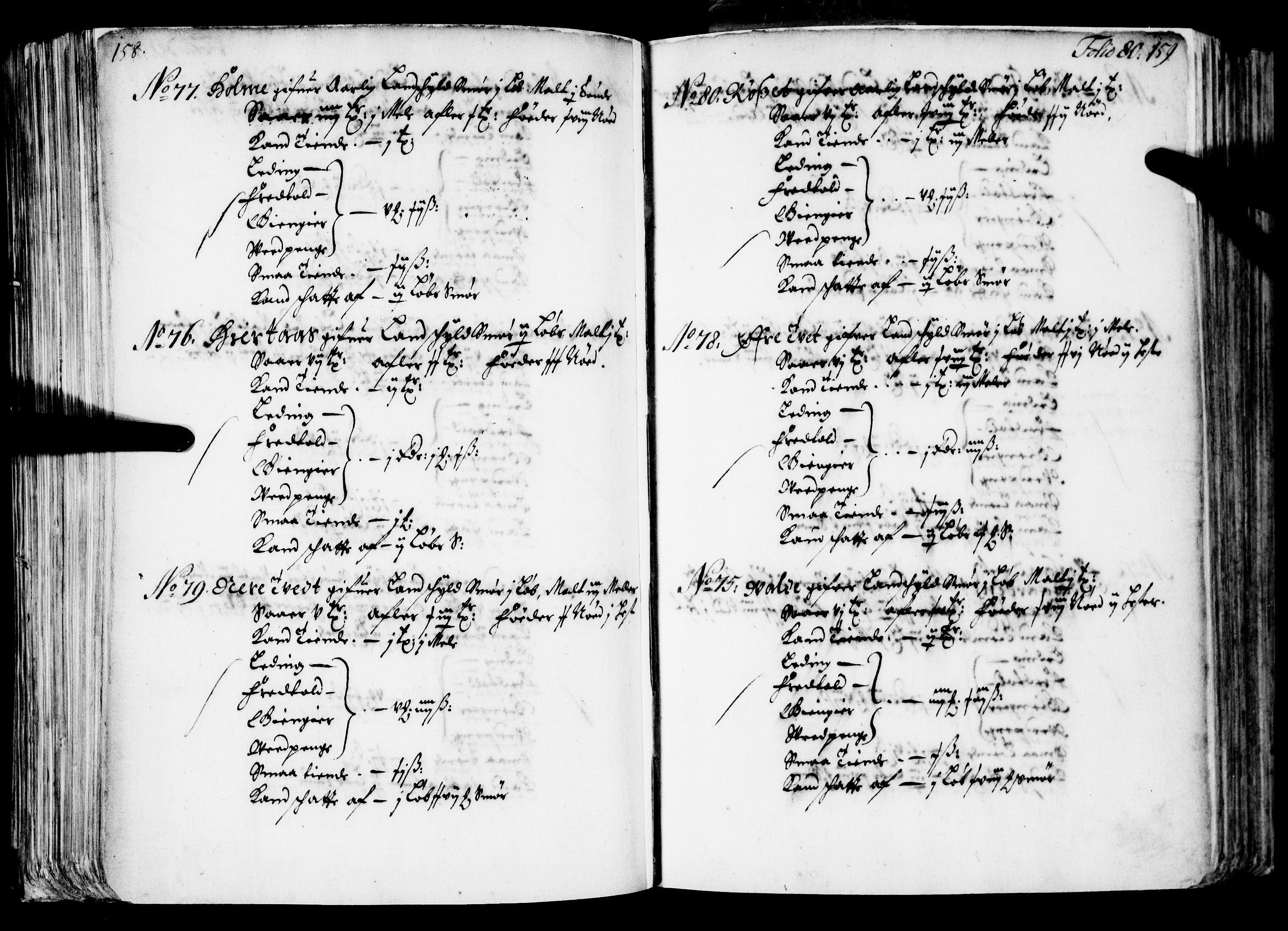 Rentekammeret inntil 1814, Realistisk ordnet avdeling, AV/RA-EA-4070/N/Nb/Nba/L0039: Nordhordland fogderi, 1667, p. 79b-80a