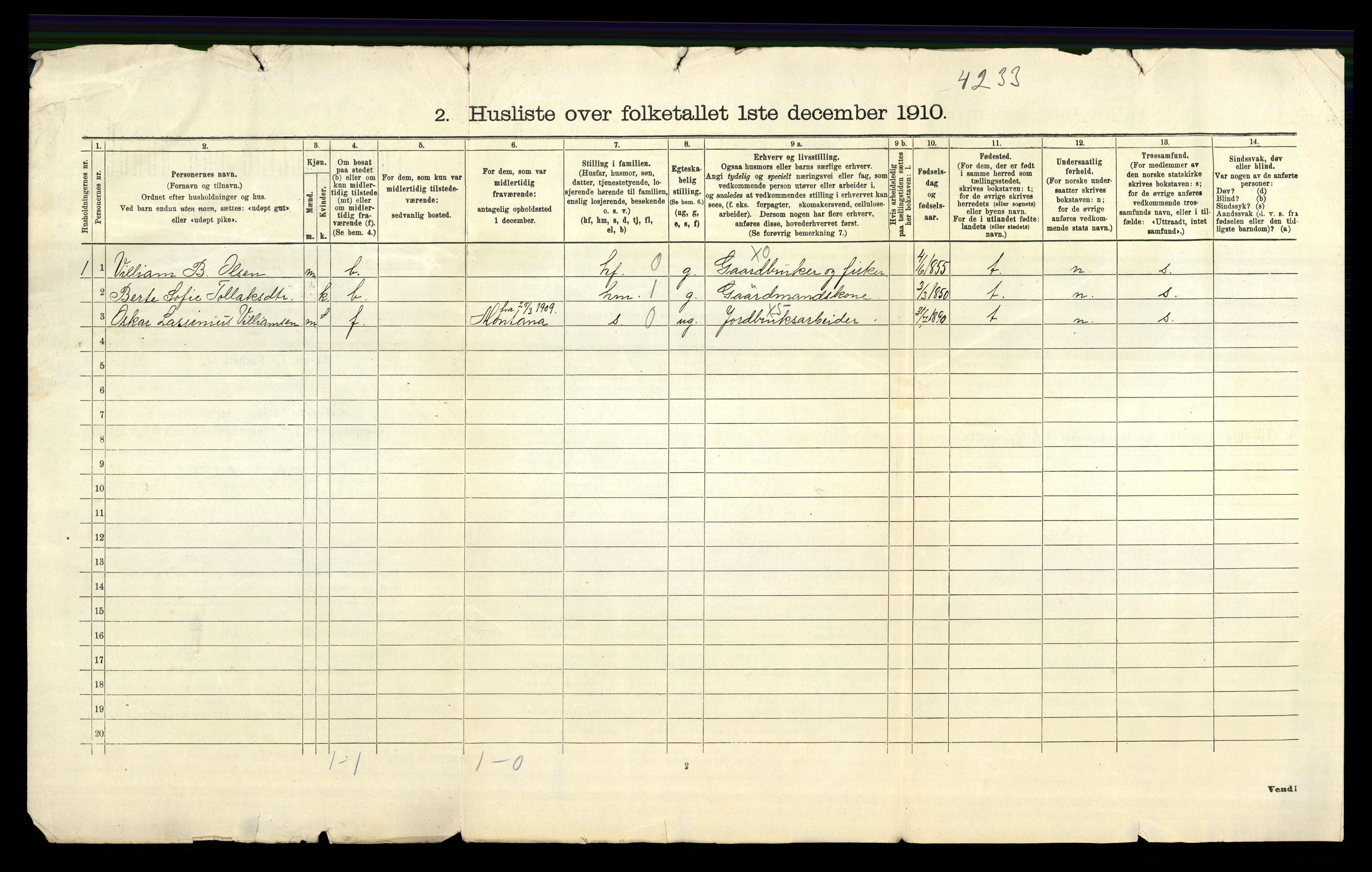 RA, 1910 census for Lund, 1910, p. 27