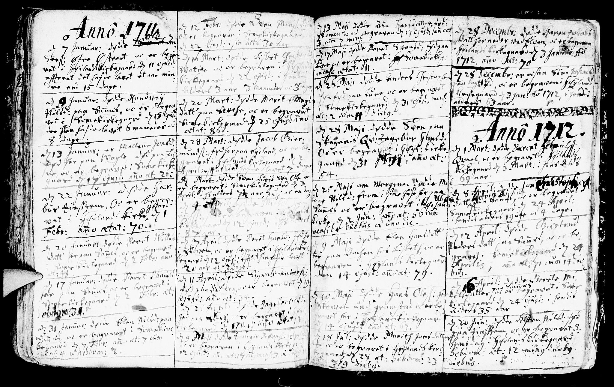 Høyland sokneprestkontor, SAST/A-101799/001/30BA/L0001: Parish register (official) no. A 1, 1691-1732