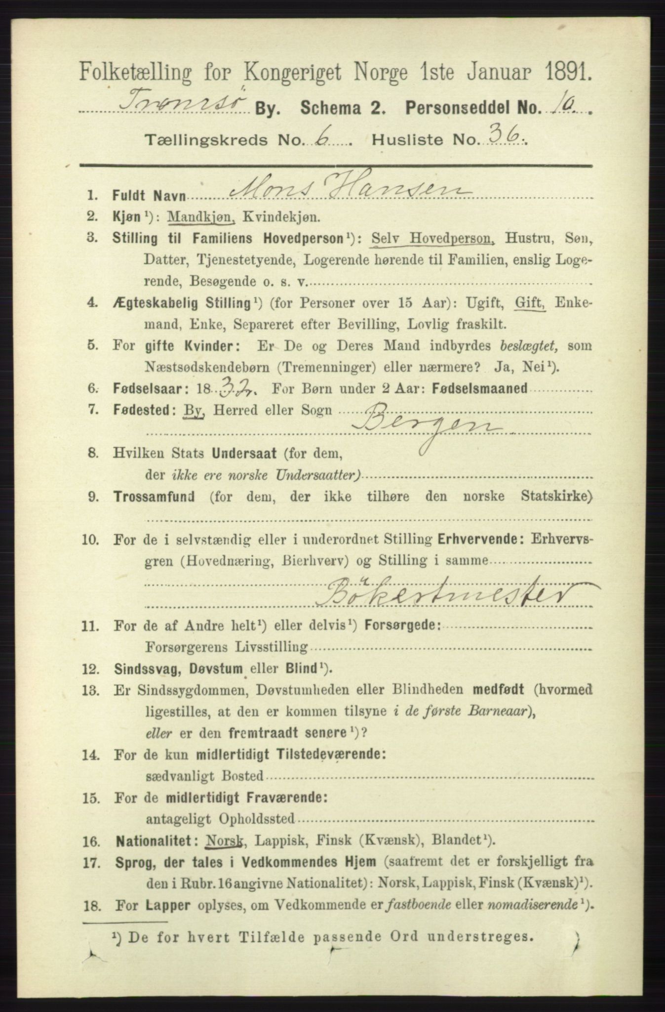 RA, 1891 census for 1902 Tromsø, 1891, p. 6022