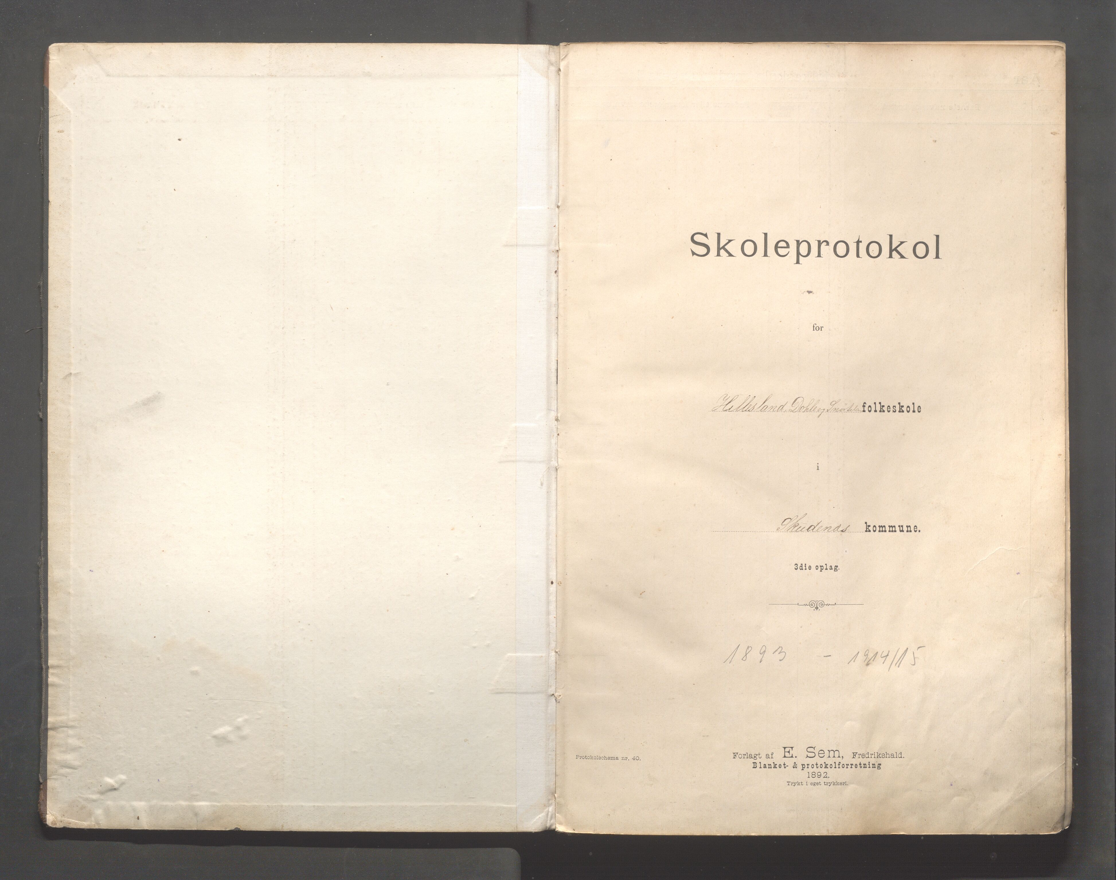 Skudenes kommune - Dale - Hillesland - Snørteland skolekretser, IKAR/A-306/H/L0004: Dale - Hillesland - Snørteland, 1893-1915, p. 2