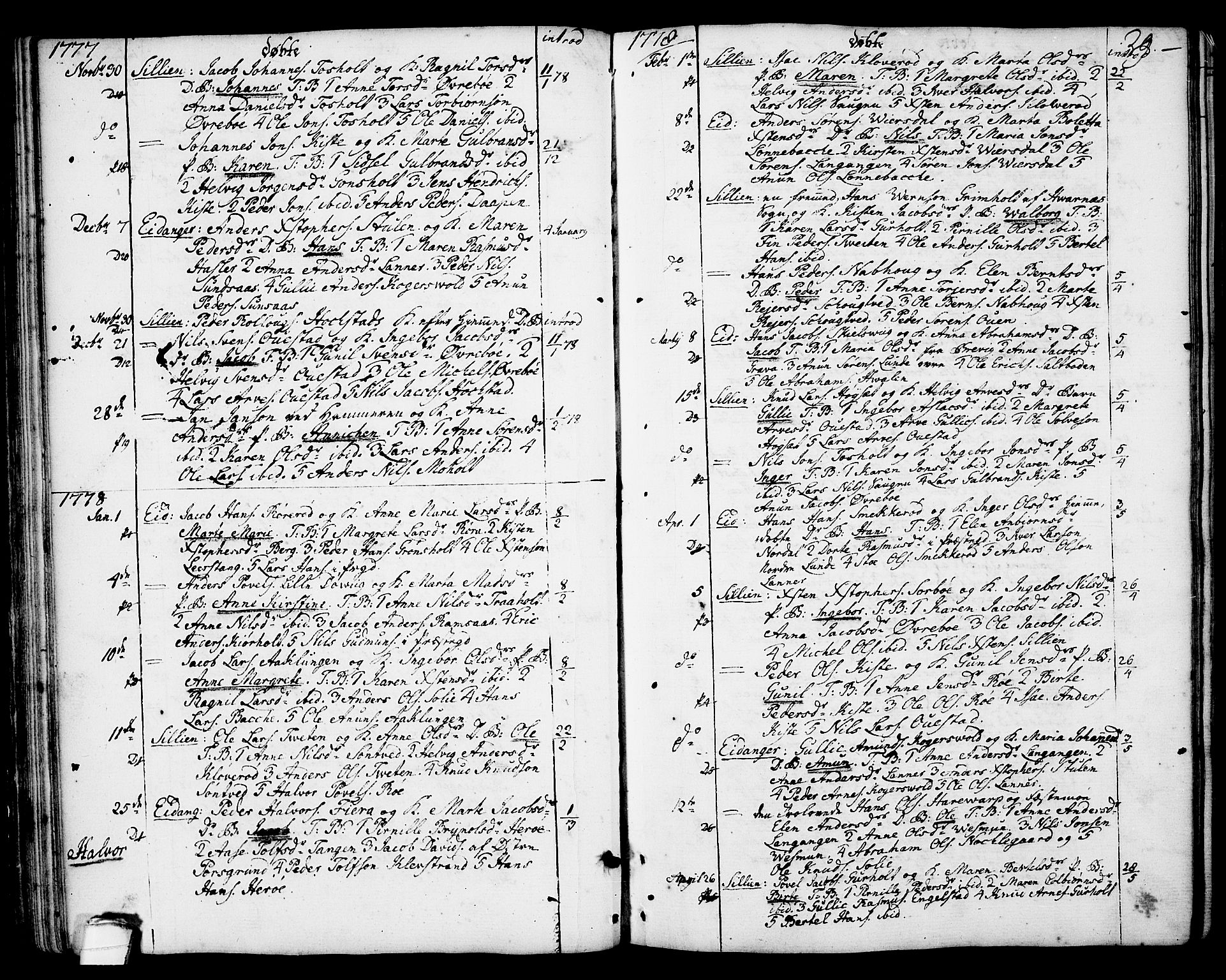 Eidanger kirkebøker, SAKO/A-261/F/Fa/L0006: Parish register (official) no. 6, 1764-1814, p. 29