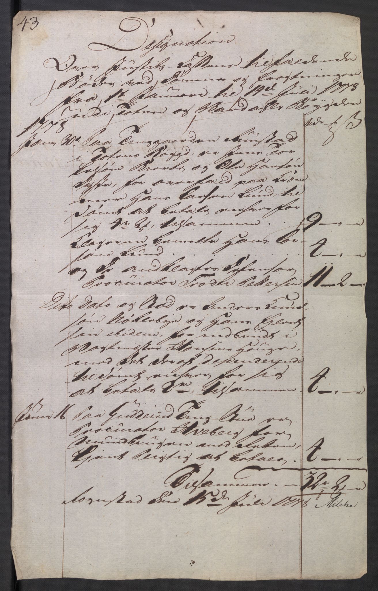 Rentekammeret inntil 1814, Reviderte regnskaper, Mindre regnskaper, AV/RA-EA-4068/Rb/L0014: Opplands amt, 1771-1779, p. 853