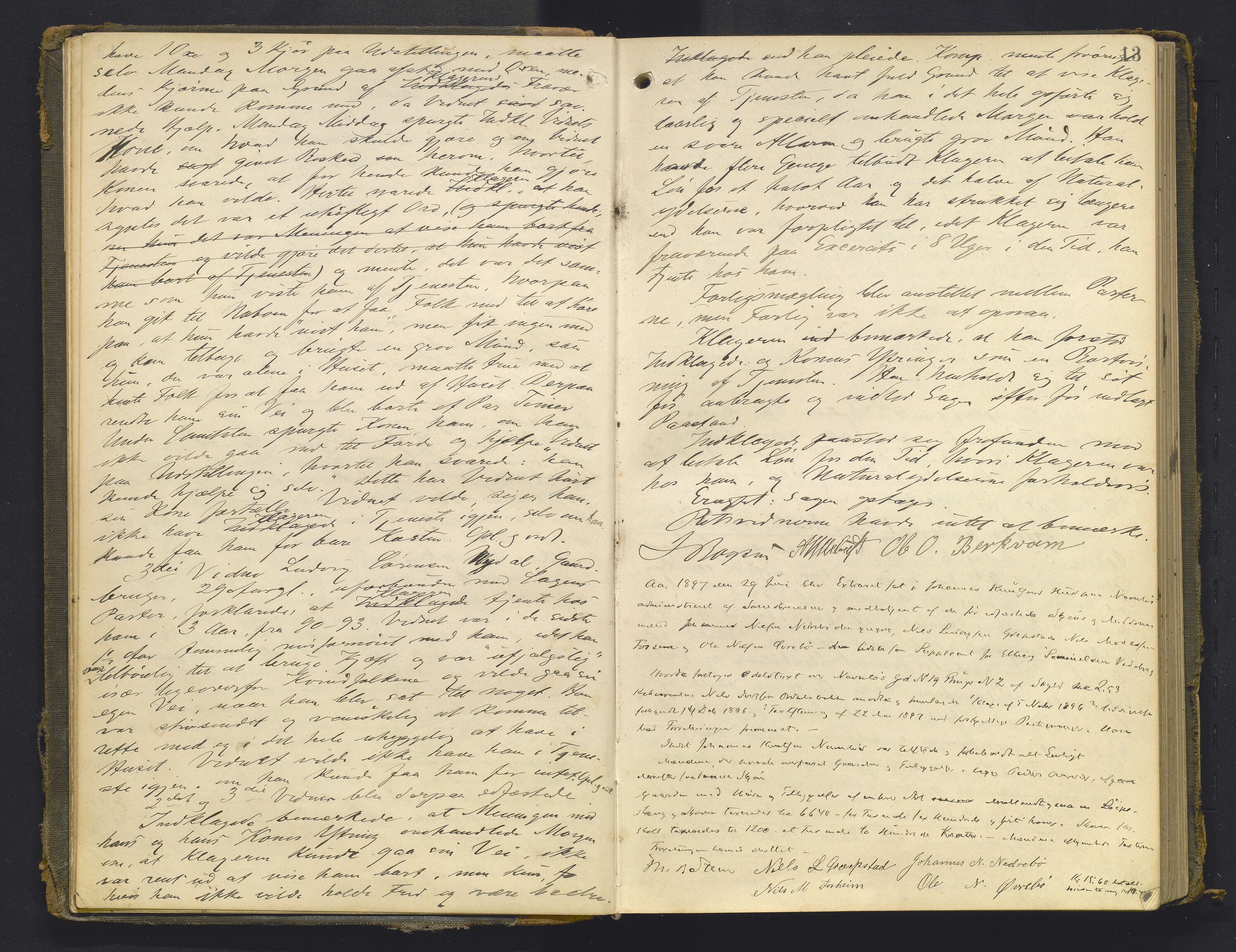 Sunnfjord tingrett, AV/SAB-A-3201/1/F/Fb/Fba/L0054: Ekstrarettsprotokoll, 1891-1908, p. 12b-13a