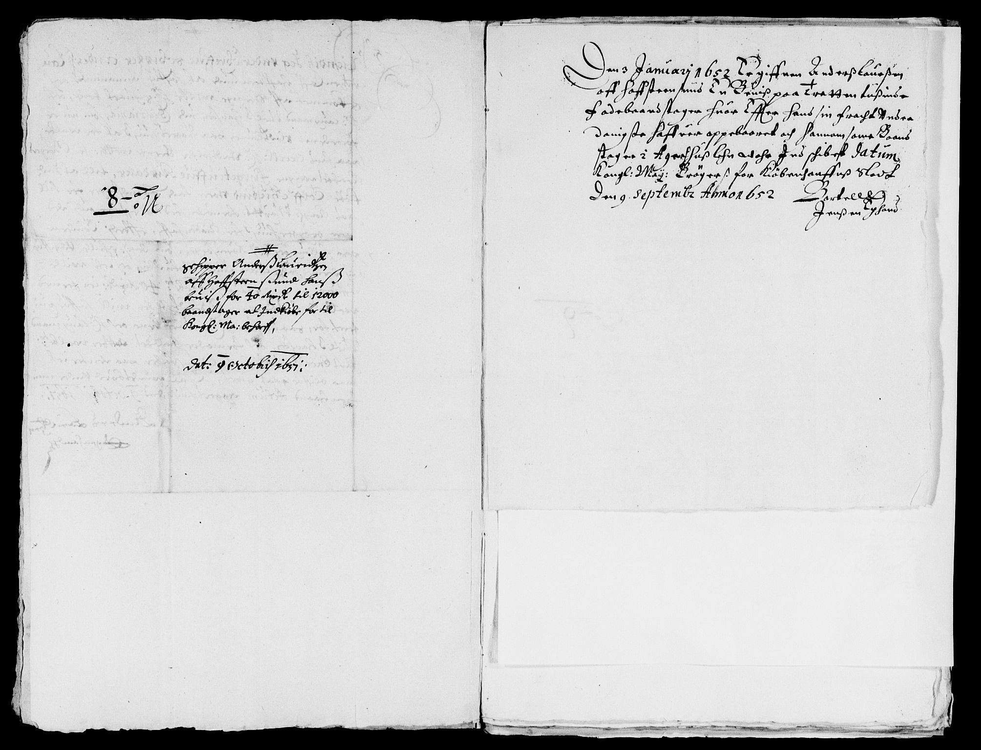 Rentekammeret inntil 1814, Reviderte regnskaper, Lensregnskaper, AV/RA-EA-5023/R/Rb/Rba/L0206: Akershus len, 1651-1652
