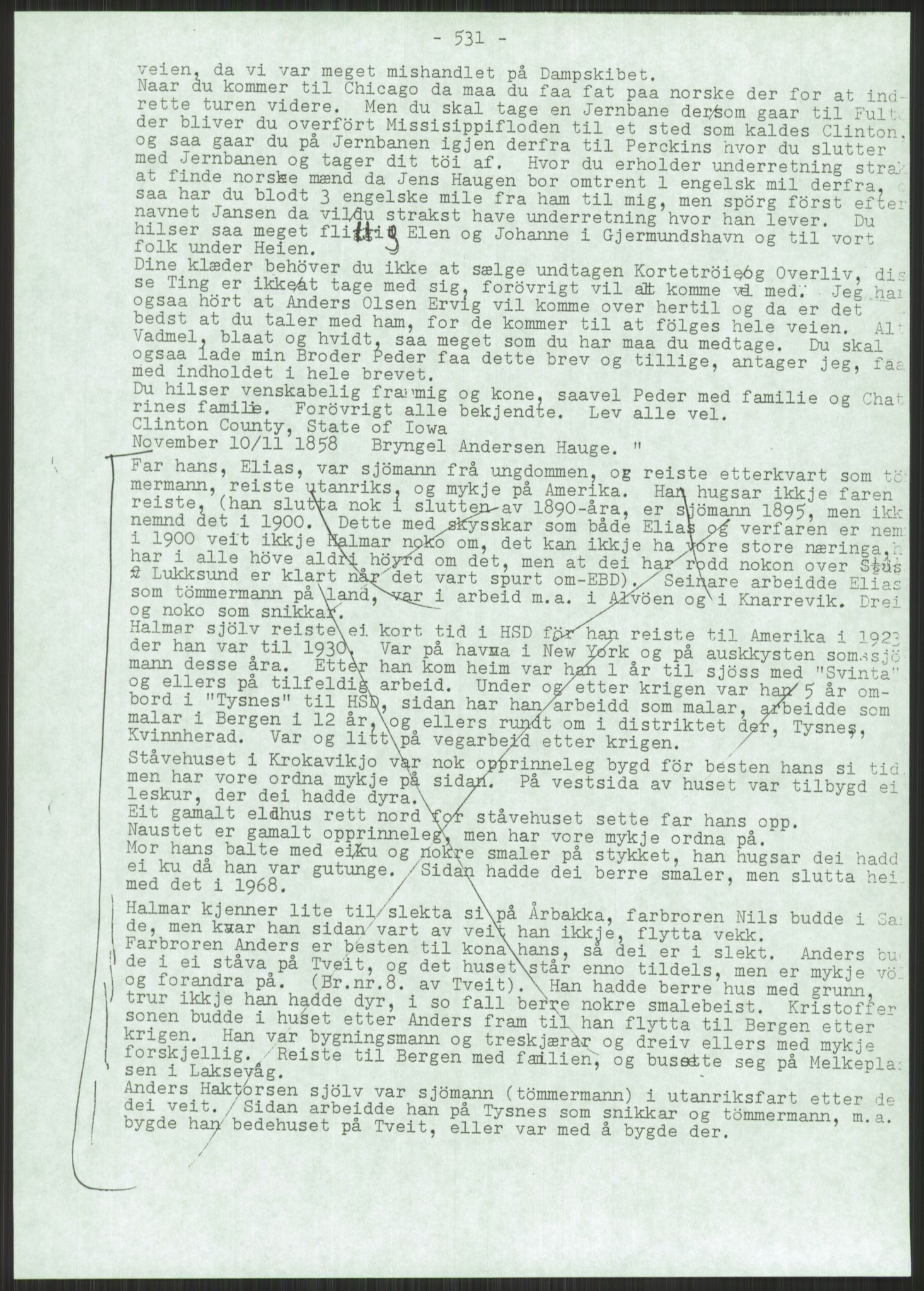 Samlinger til kildeutgivelse, Amerikabrevene, AV/RA-EA-4057/F/L0001: Innlån av ukjent proveniens. Innlån fra Østfold. Innlån fra Oslo: Bratvold - Garborgbrevene II, 1838-1914, p. 255