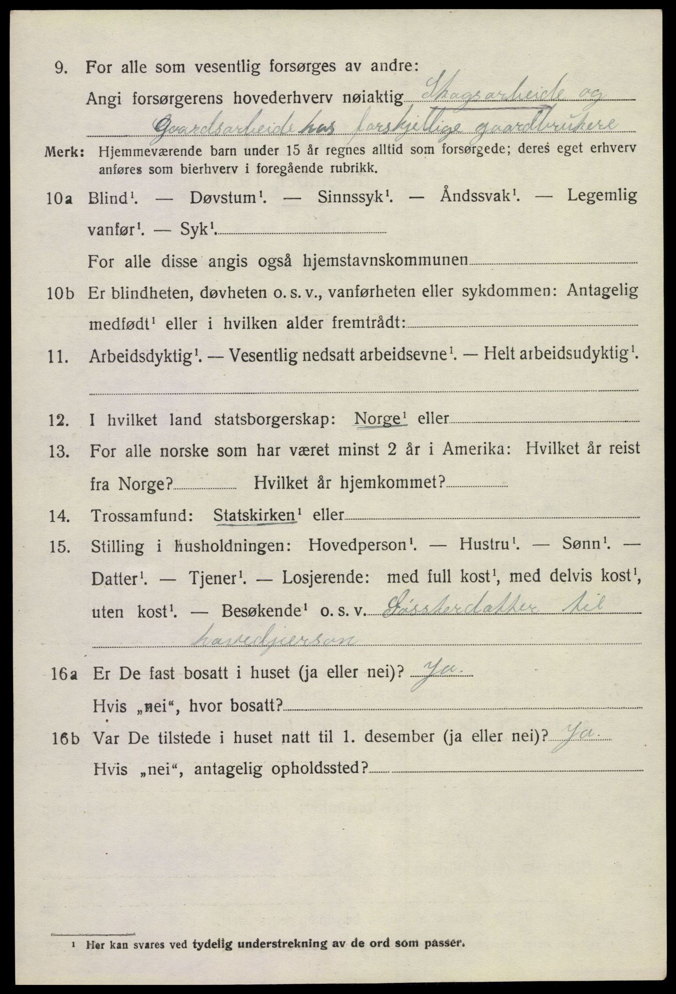 SAKO, 1920 census for Bø (Telemark), 1920, p. 6559