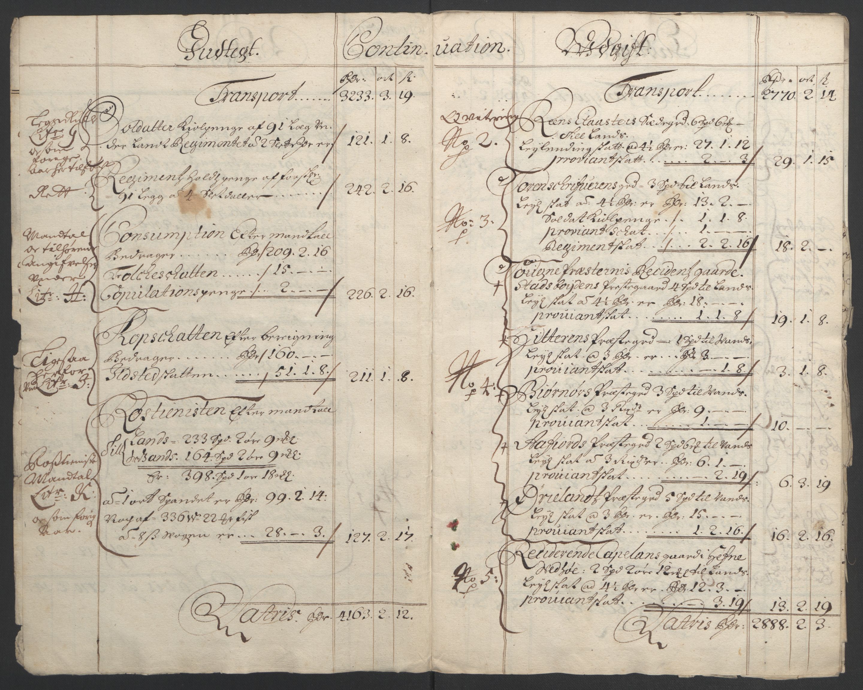 Rentekammeret inntil 1814, Reviderte regnskaper, Fogderegnskap, AV/RA-EA-4092/R57/L3849: Fogderegnskap Fosen, 1692-1693, p. 5