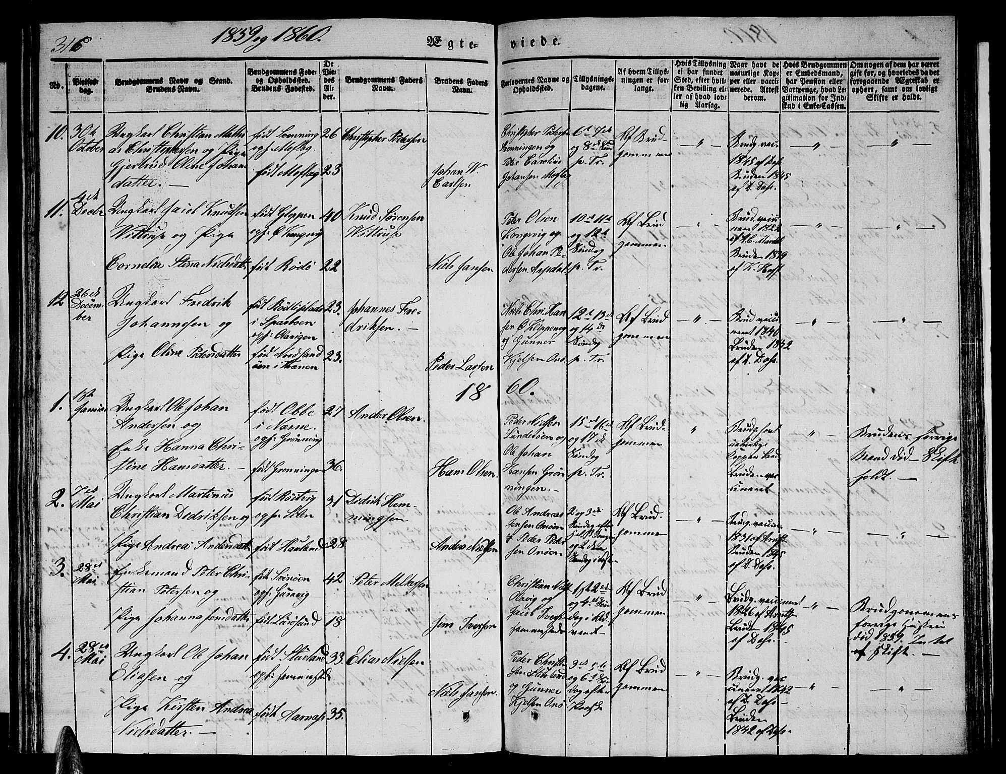 Ministerialprotokoller, klokkerbøker og fødselsregistre - Nordland, AV/SAT-A-1459/839/L0572: Parish register (copy) no. 839C02, 1841-1873, p. 316