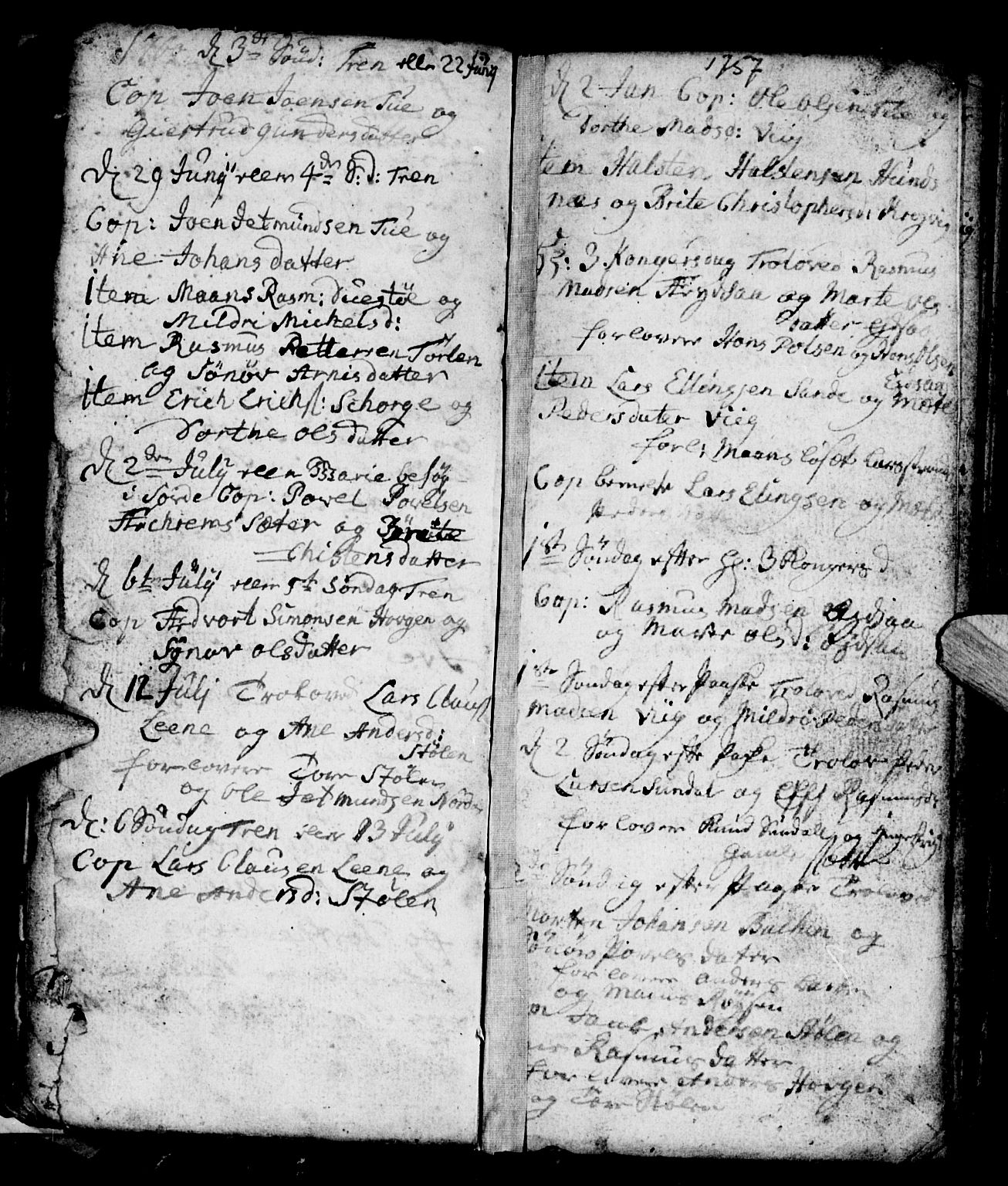 Ministerialprotokoller, klokkerbøker og fødselsregistre - Møre og Romsdal, SAT/A-1454/501/L0001: Parish register (official) no. 501A01, 1742-1760