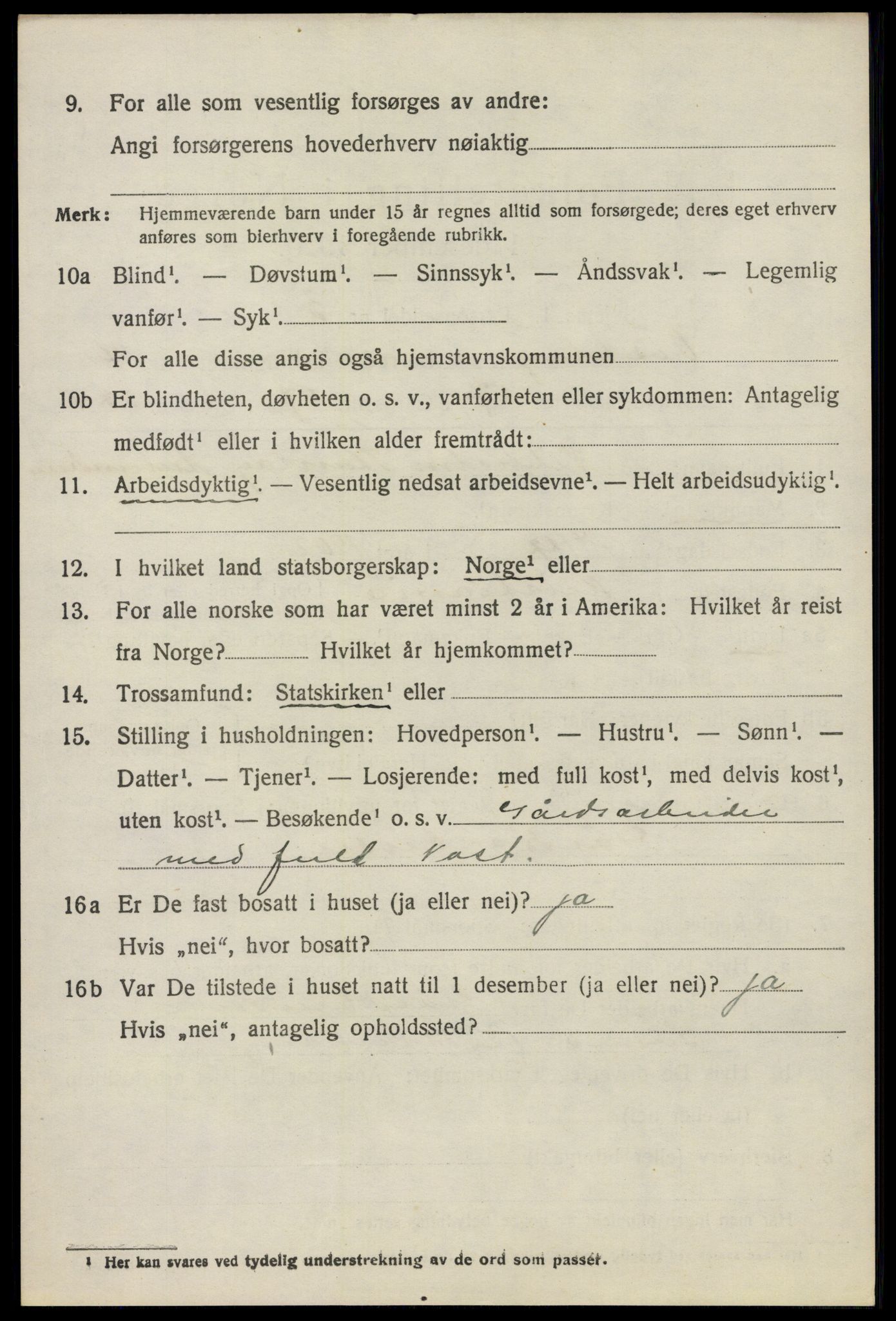 SAO, 1920 census for Vestby, 1920, p. 4474