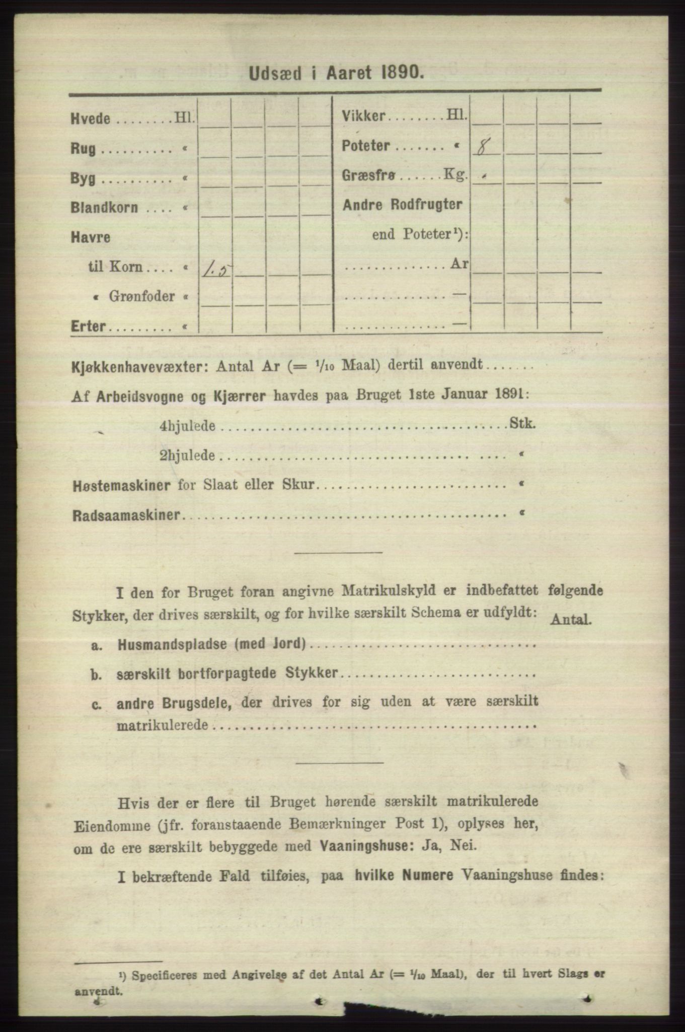 RA, 1891 census for 1246 Fjell, 1891, p. 4021