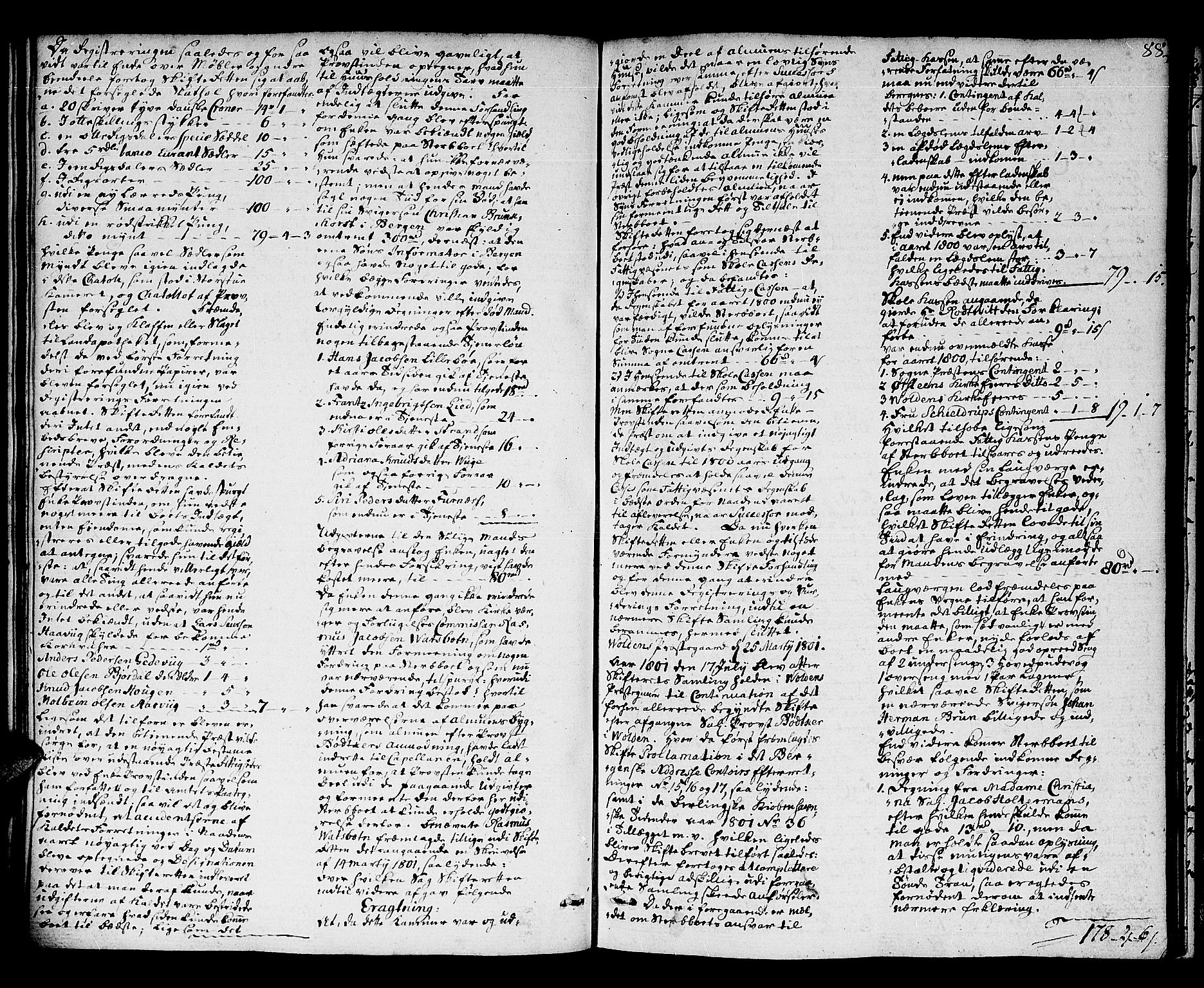 Sunnmøre prosti, SAT/A-6501/I/I1/L0006: Skifteprotokoll, 1790-1807, p. 88