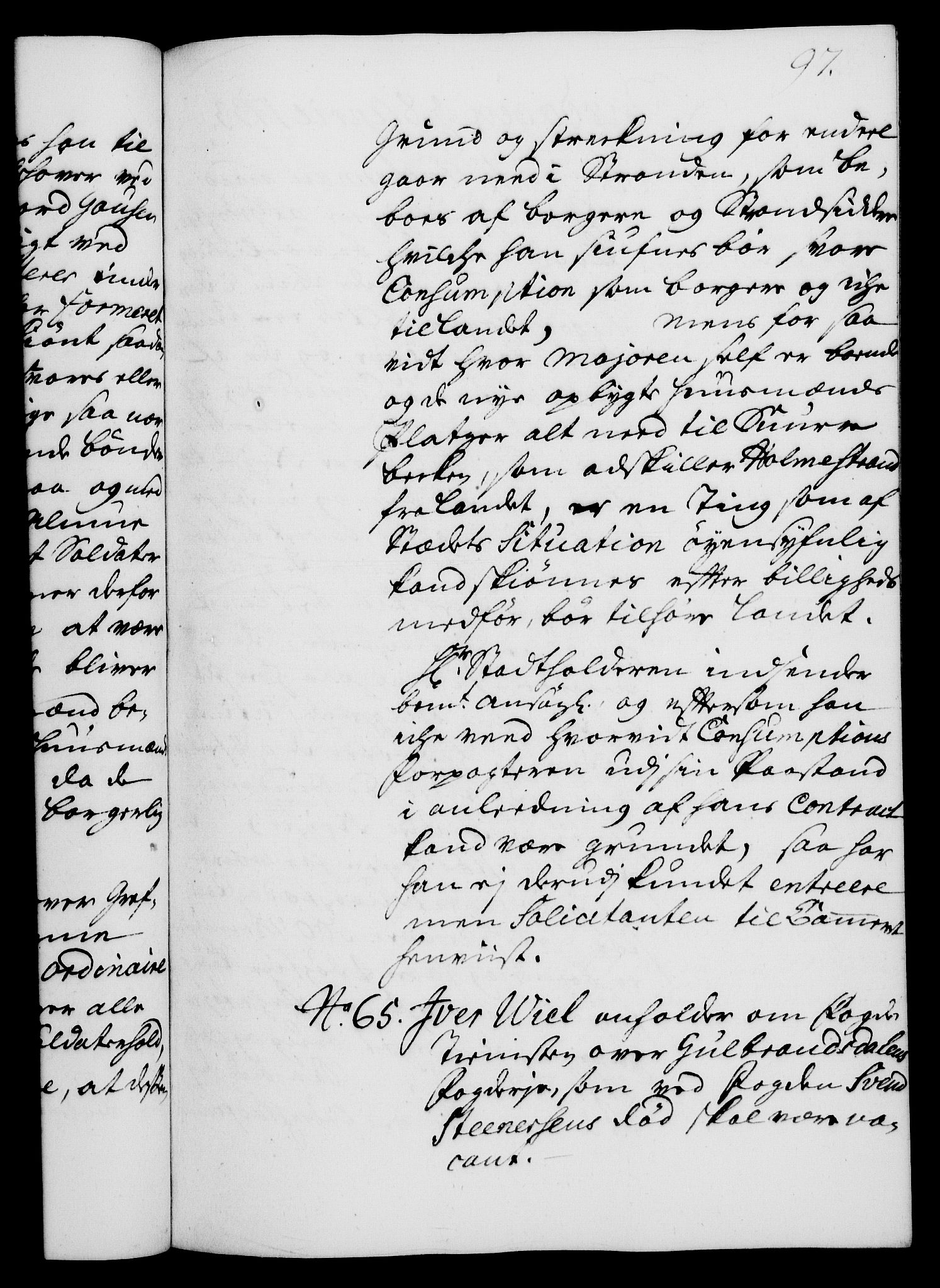Rentekammeret, Kammerkanselliet, RA/EA-3111/G/Gh/Gha/L0015: Norsk ekstraktmemorialprotokoll (merket RK 53.60), 1733, p. 97