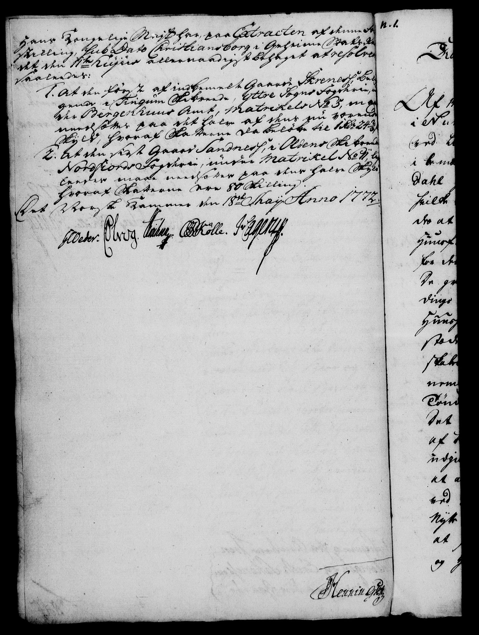 Rentekammeret, Kammerkanselliet, RA/EA-3111/G/Gf/Gfa/L0054: Norsk relasjons- og resolusjonsprotokoll (merket RK 52.54), 1771-1772, p. 434