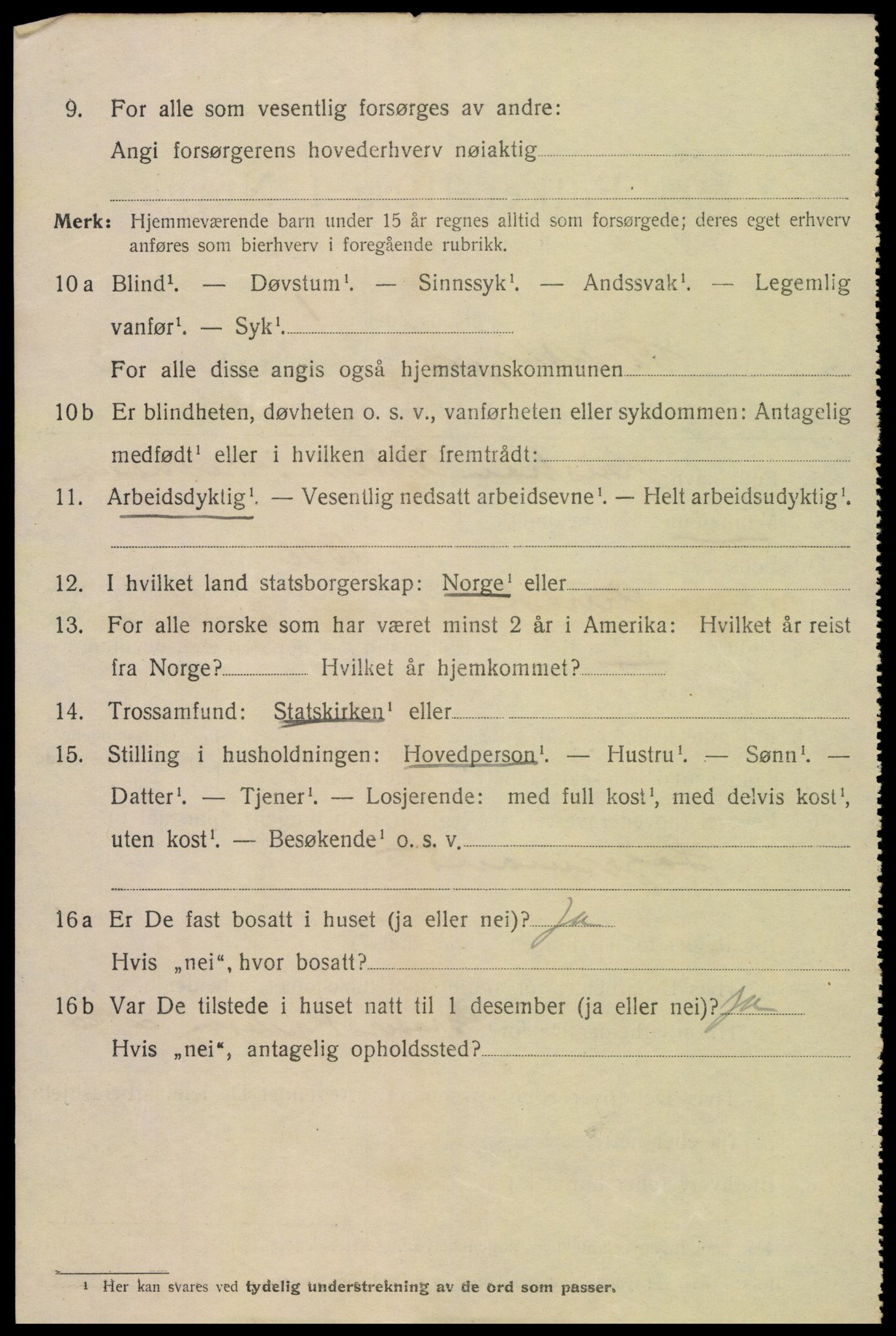 SAK, 1920 census for Flekkefjord, 1920, p. 4431