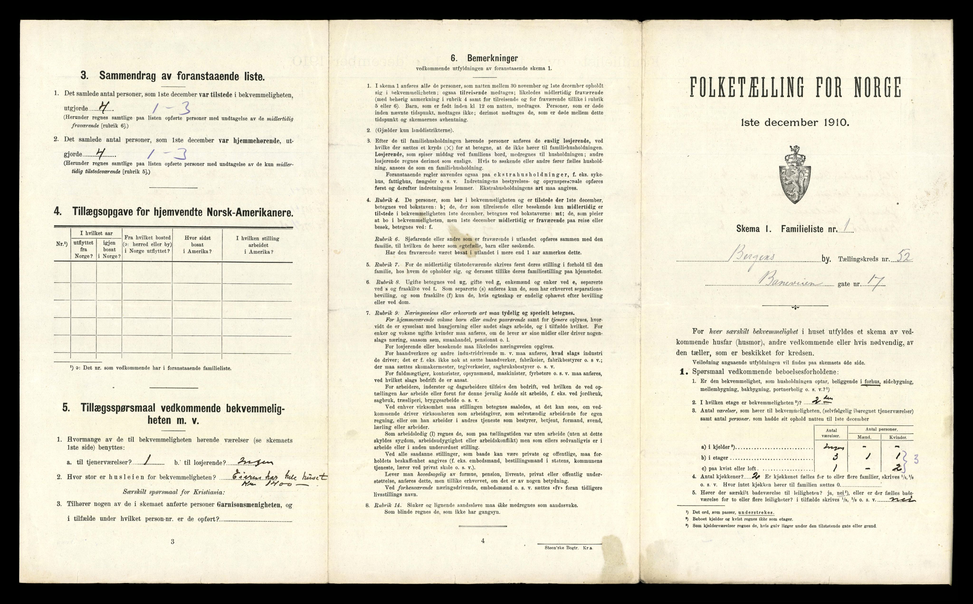 RA, 1910 census for Bergen, 1910, p. 17937