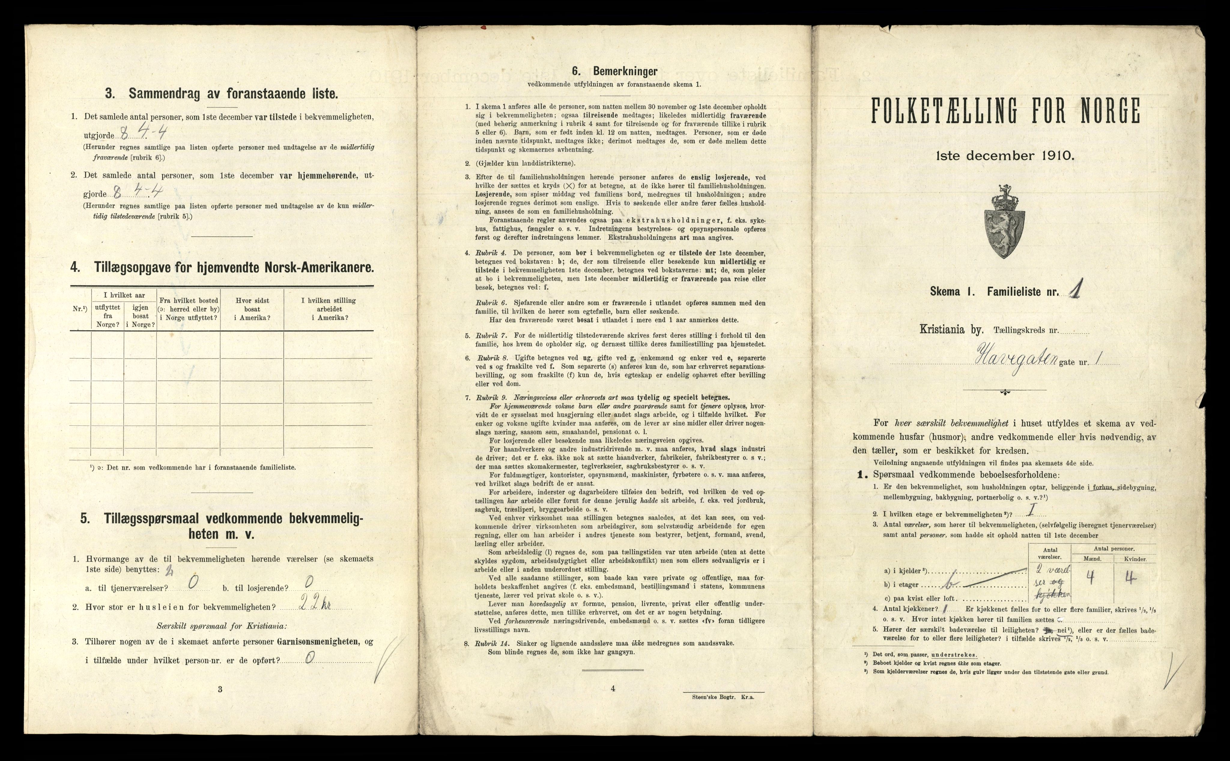 RA, 1910 census for Kristiania, 1910, p. 34743