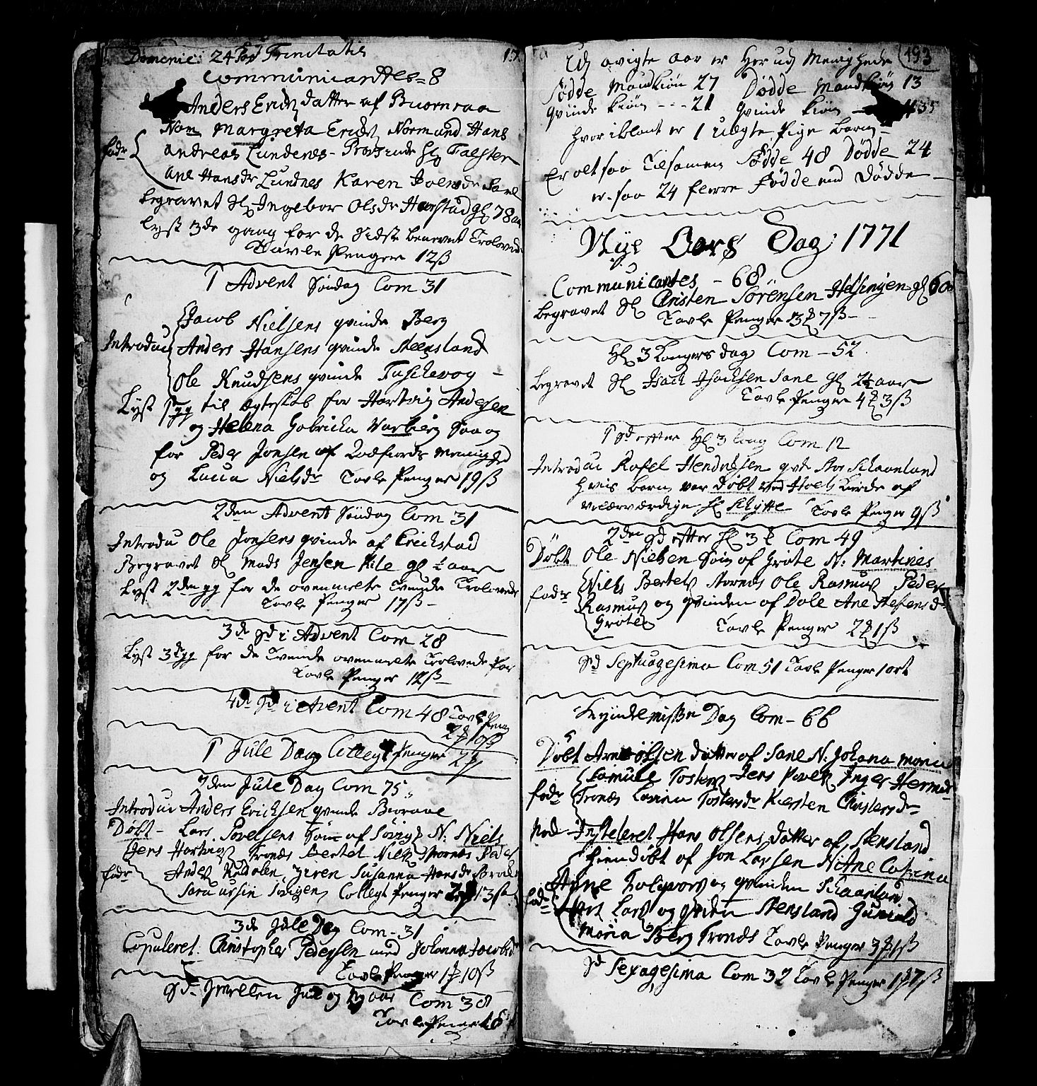 Trondenes sokneprestkontor, AV/SATØ-S-1319/H/Ha/L0001kirke: Parish register (official) no. 1, 1744-1777, p. 193