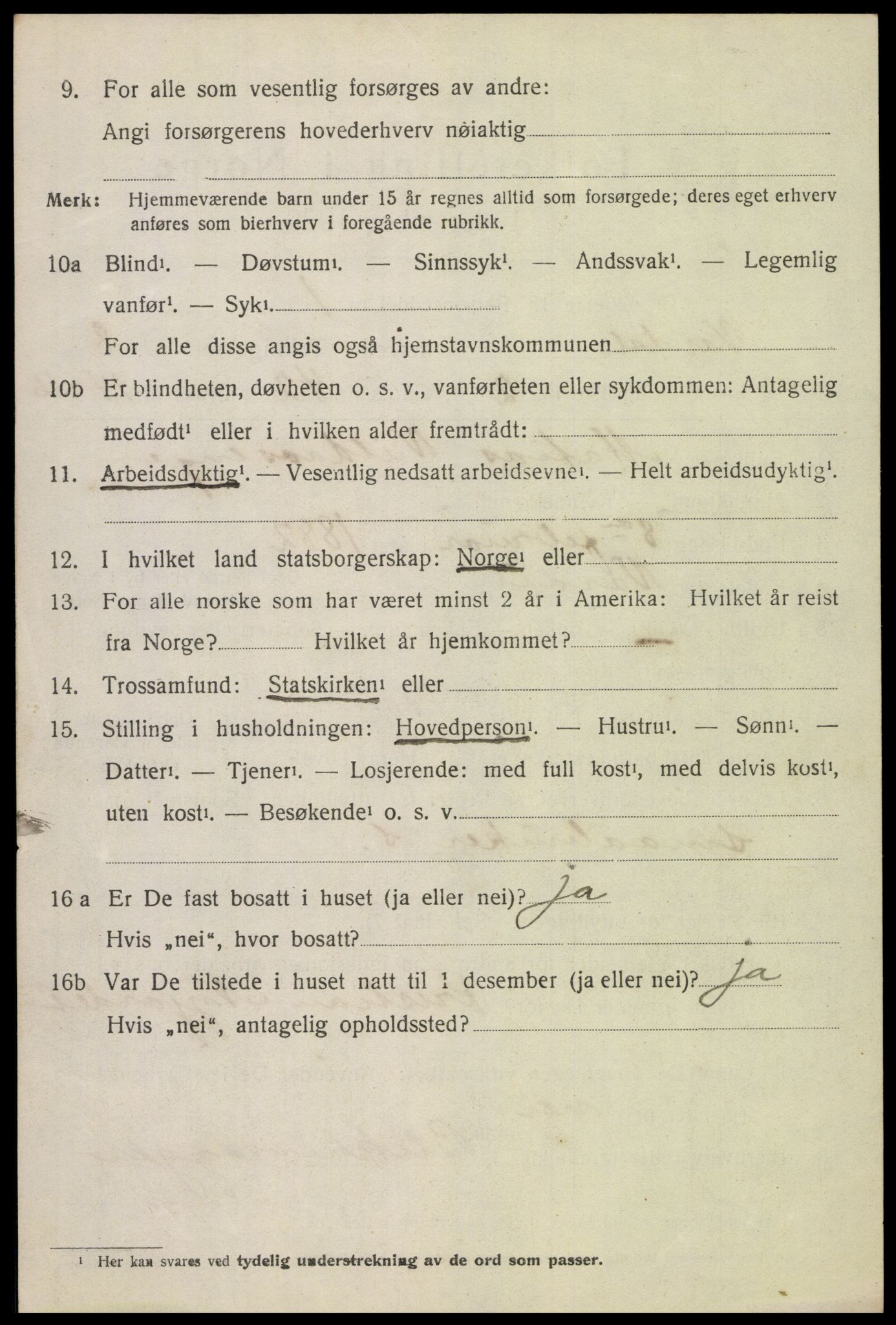 SAH, 1920 census for Vardal, 1920, p. 5732