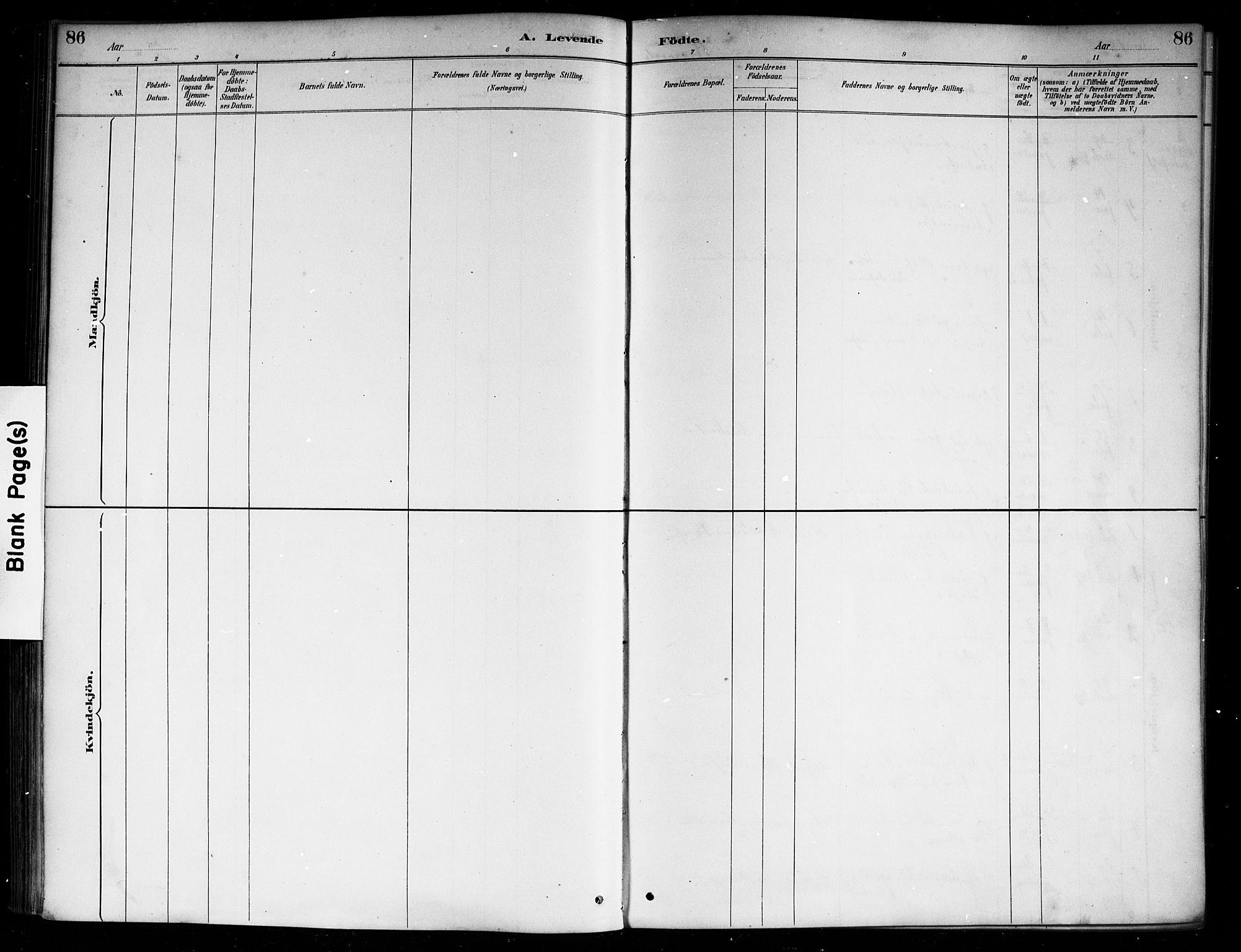 Nedre Eiker kirkebøker, AV/SAKO-A-612/F/Fa/L0003: Parish register (official) no. 3, 1885-1892, p. 86