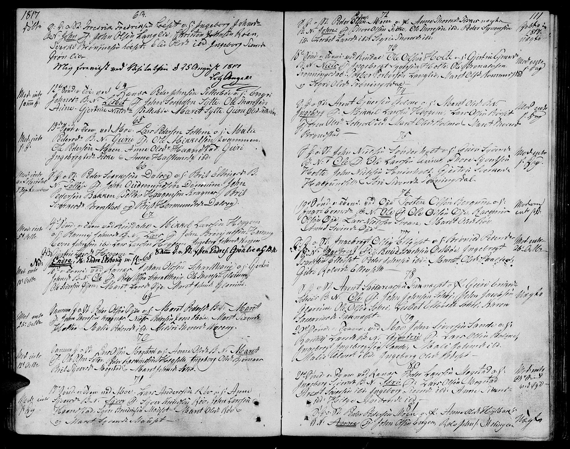 Ministerialprotokoller, klokkerbøker og fødselsregistre - Møre og Romsdal, SAT/A-1454/595/L1040: Parish register (official) no. 595A02, 1797-1819, p. 111