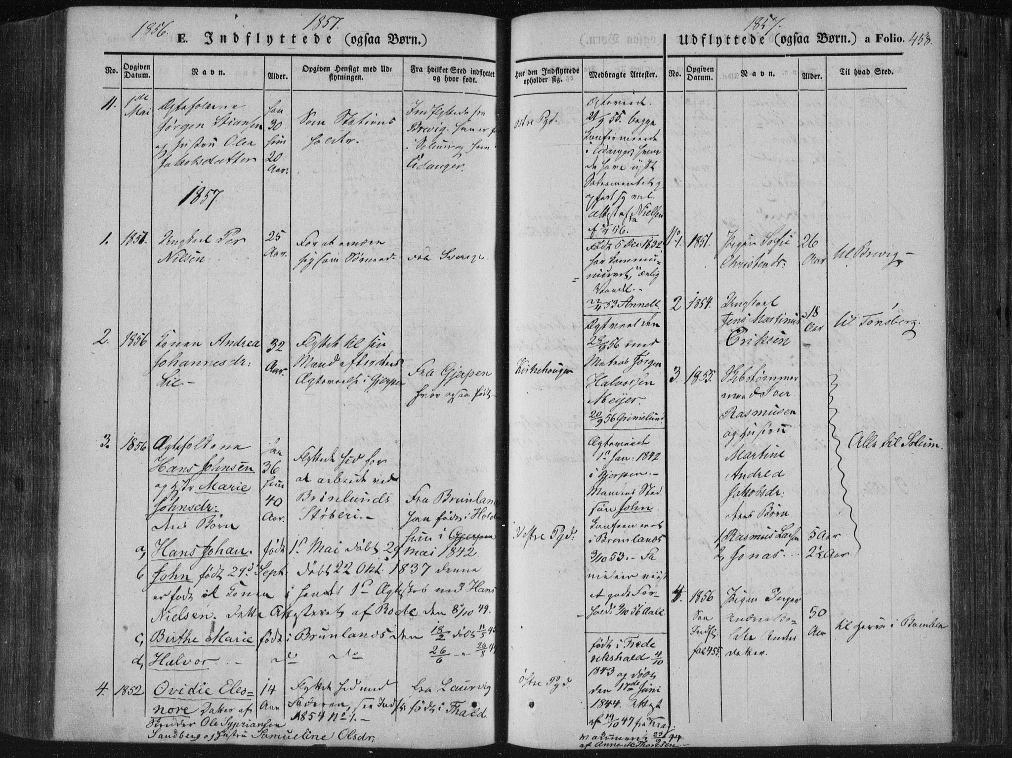 Porsgrunn kirkebøker , SAKO/A-104/F/Fa/L0006: Parish register (official) no. 6, 1841-1857, p. 458