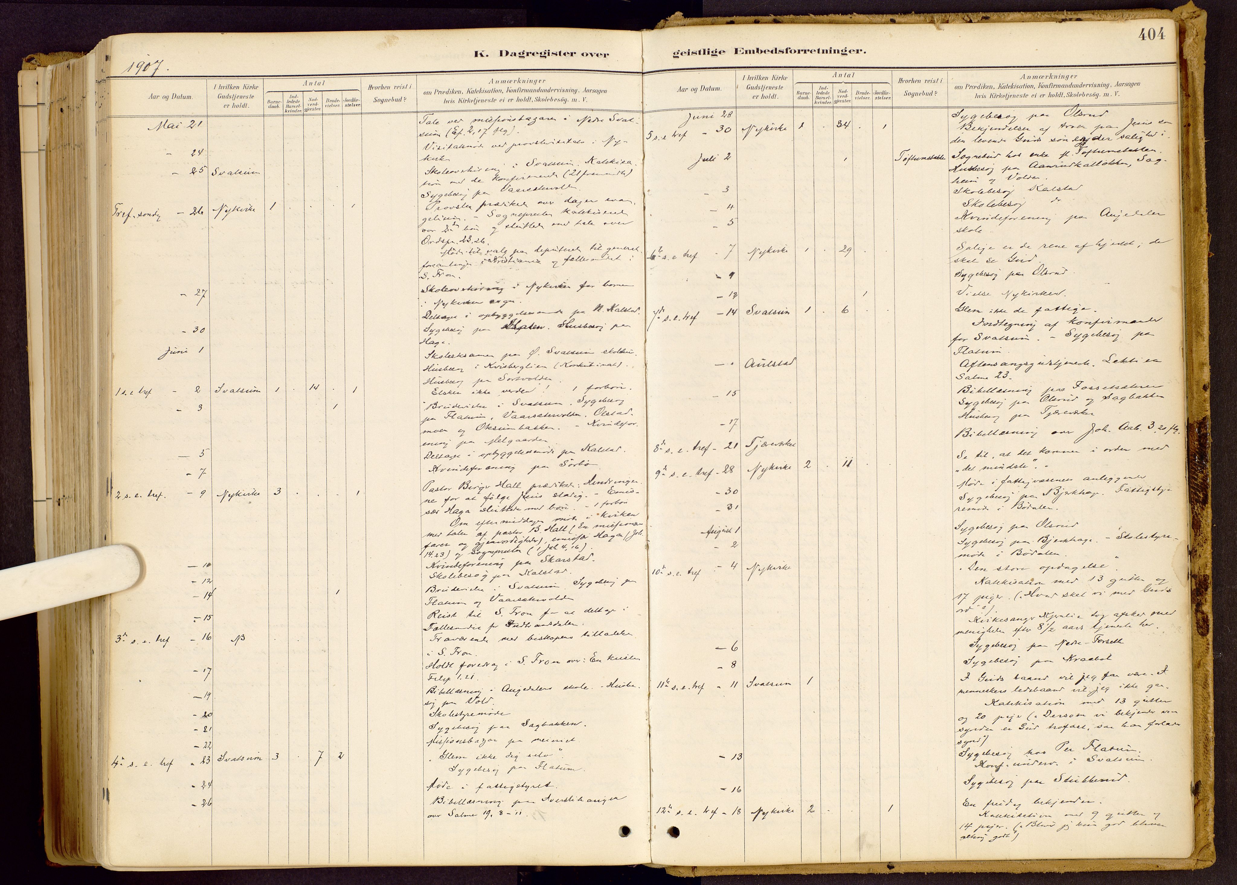 Vestre Gausdal prestekontor, SAH/PREST-094/H/Ha/Haa/L0001: Parish register (official) no. 1, 1887-1914, p. 404