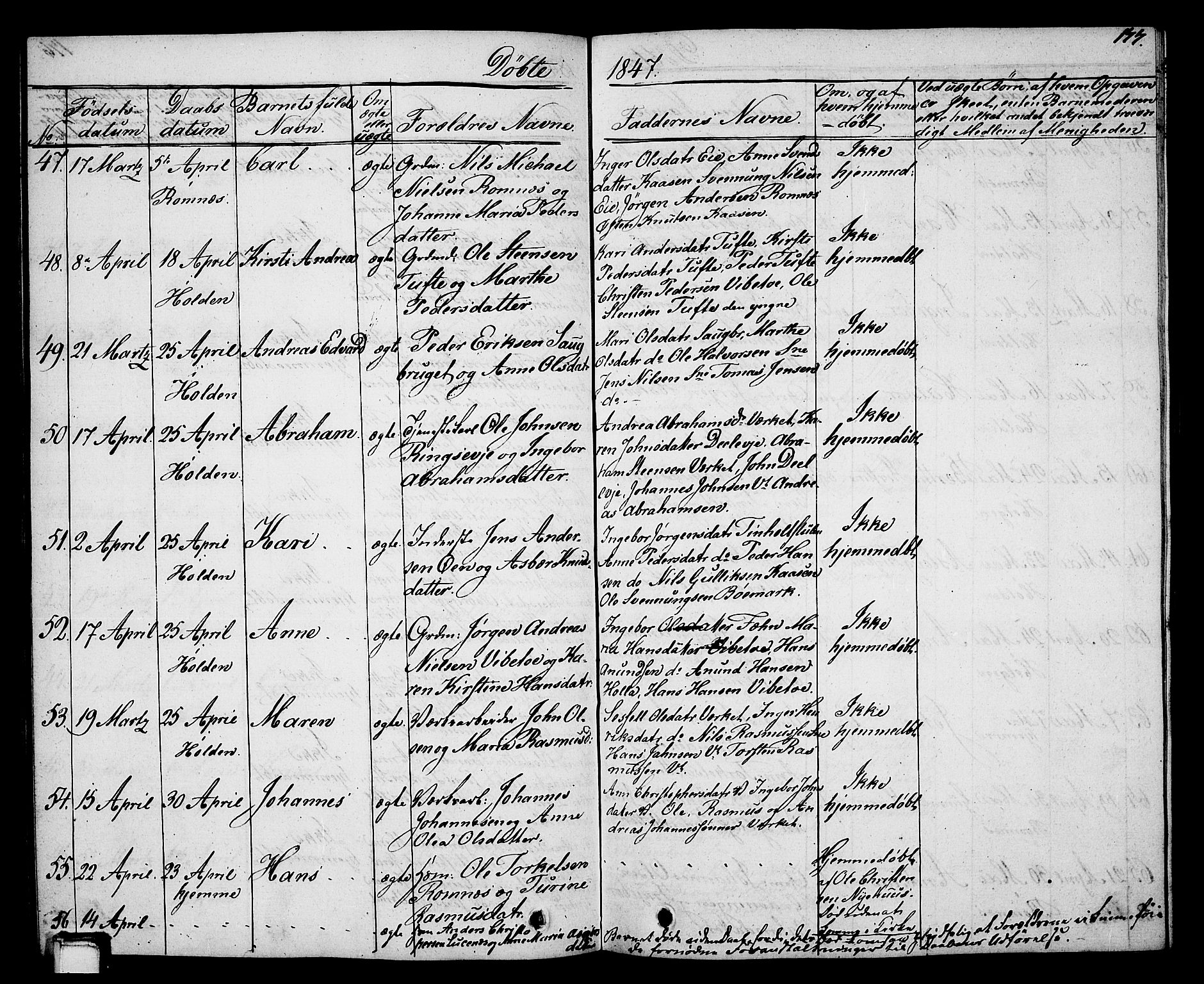 Holla kirkebøker, SAKO/A-272/G/Ga/L0002: Parish register (copy) no. I 2, 1830-1848, p. 177