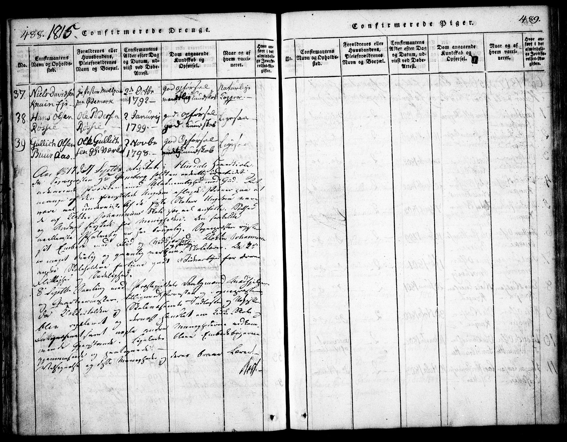 Hurdal prestekontor Kirkebøker, AV/SAO-A-10889/F/Fa/L0003: Parish register (official) no. I 3, 1815-1828, p. 488-489