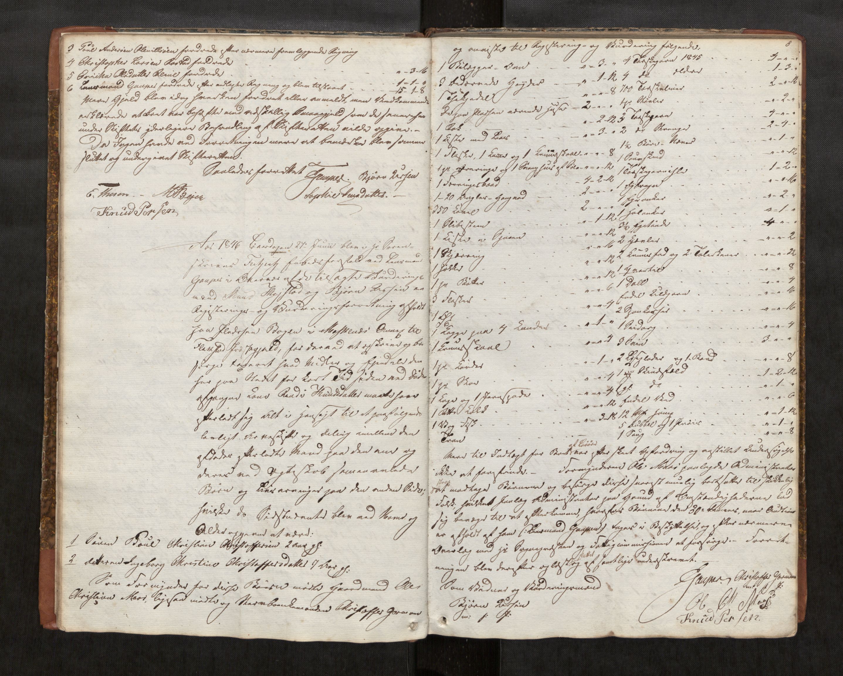 Vesterålen sorenskriveri, AV/SAT-A-4180/1/3/3C/L0001: Skifteregistreringsprotokoll, 1846-1859, p. 8